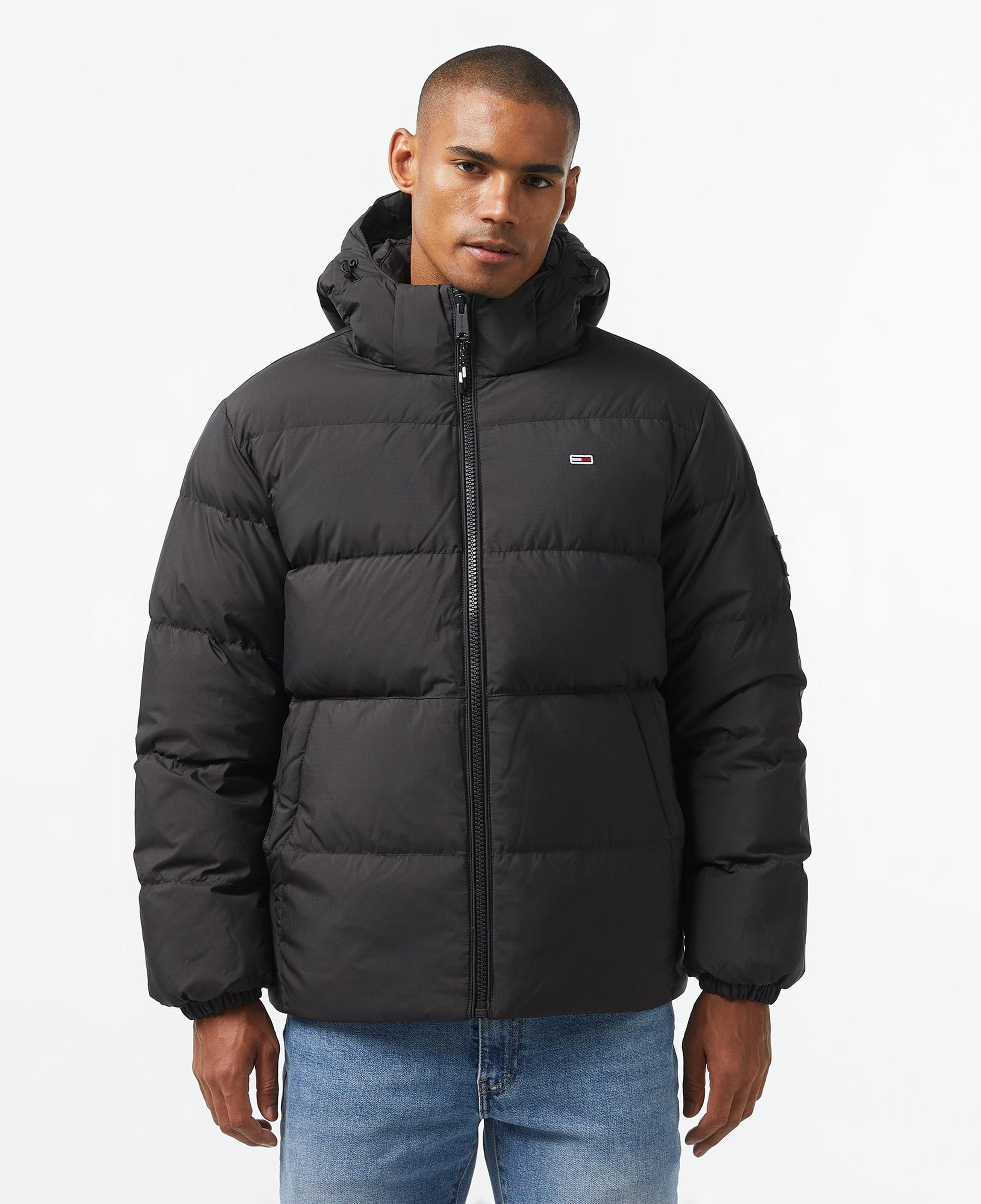 Tommy Jeans Essential Down Erkek Siyah Mont