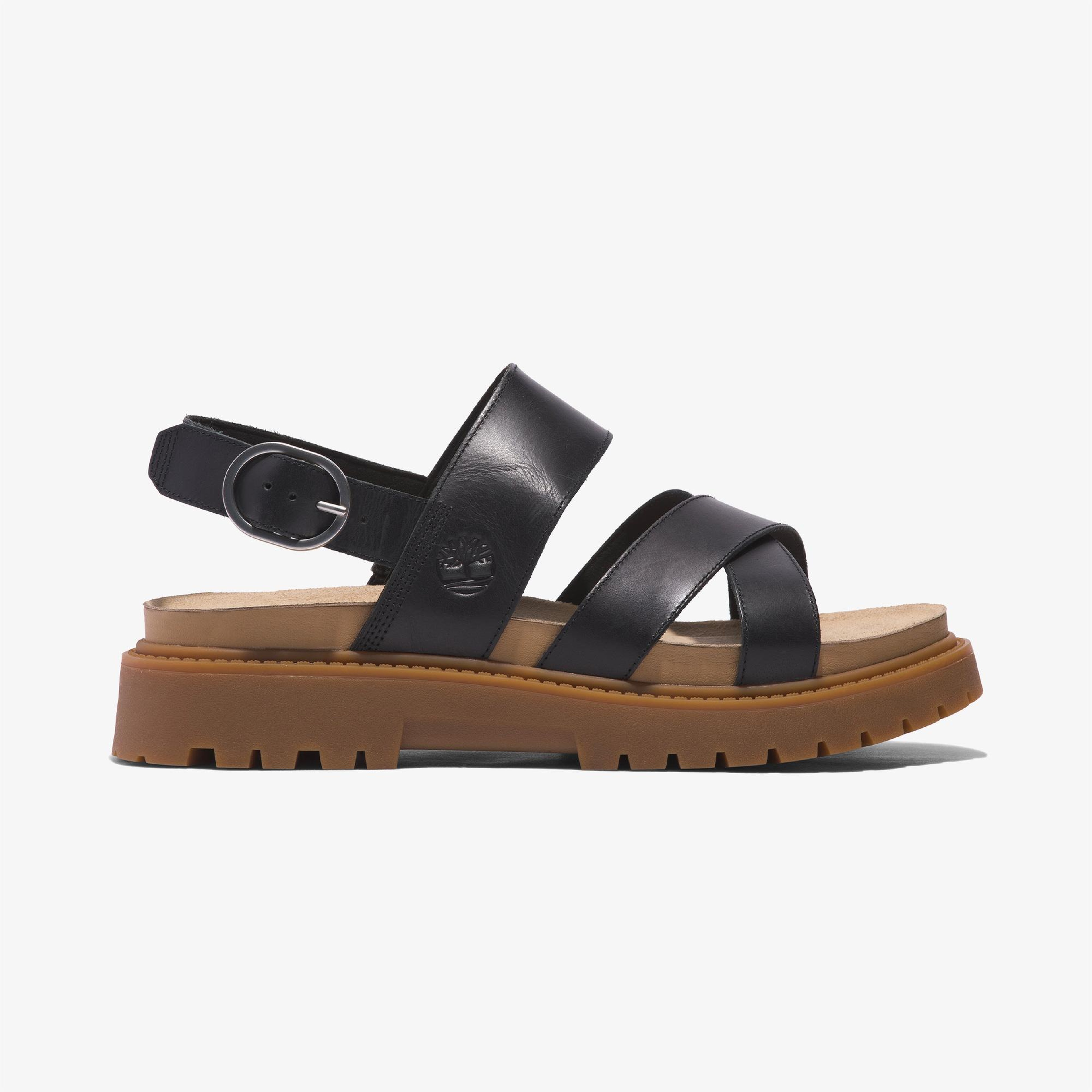 Timberland Clairemont Way Backstrap Kadın Siyah Sandalet