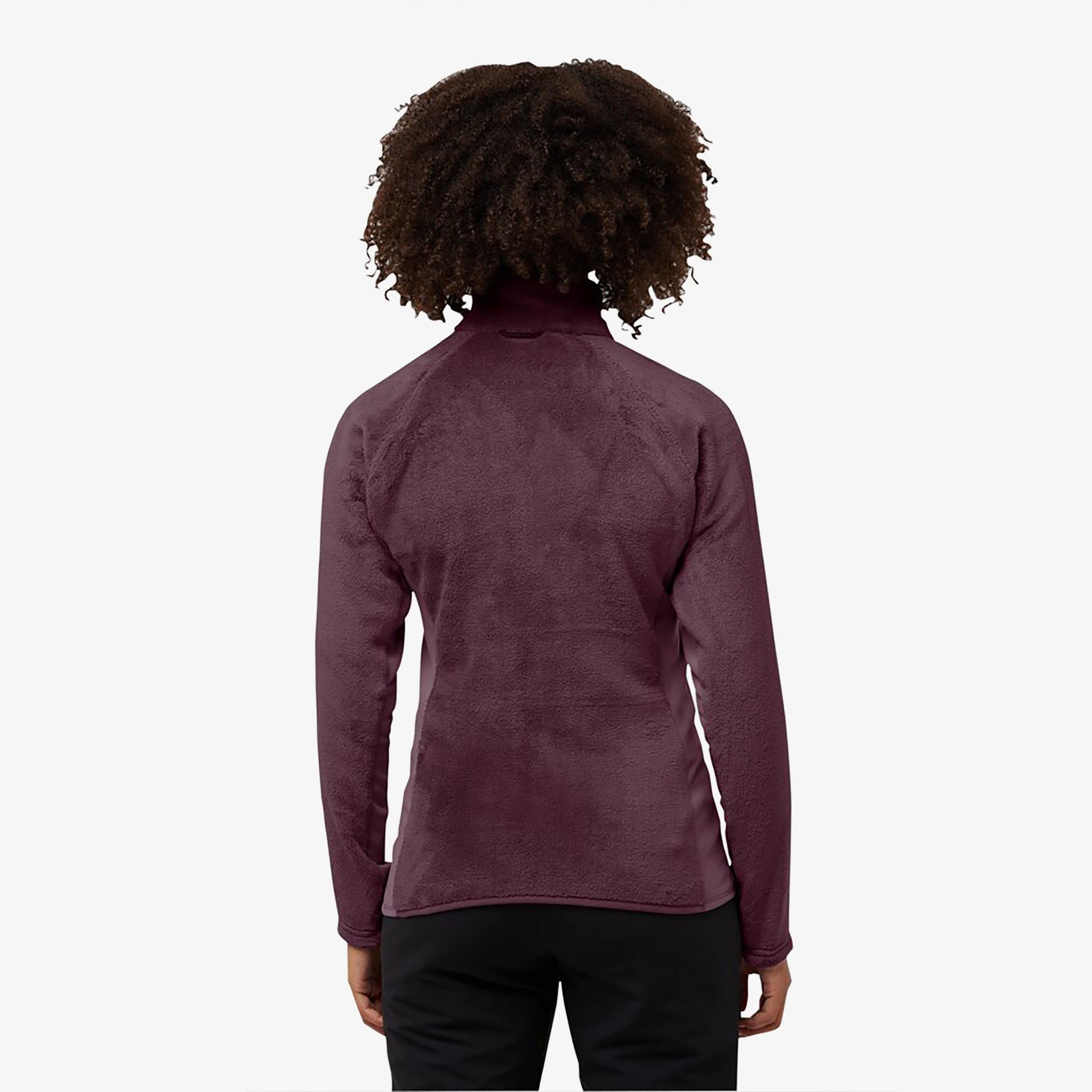 Jack Wolfskin Rotwand Full Zipped Kadın Mor Ceket