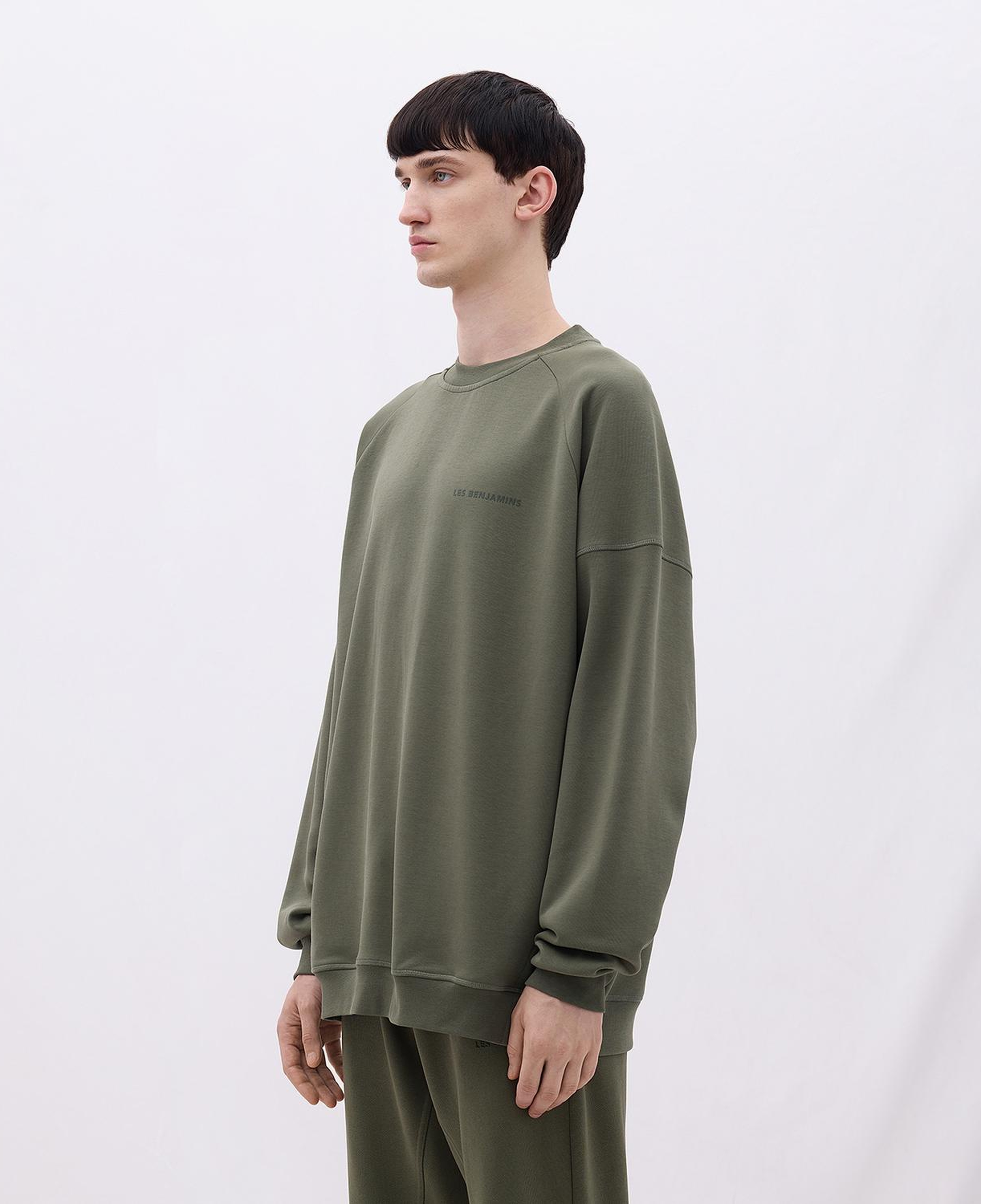 Les Benjamins Classics Erkek Yeşil Sweatshirt