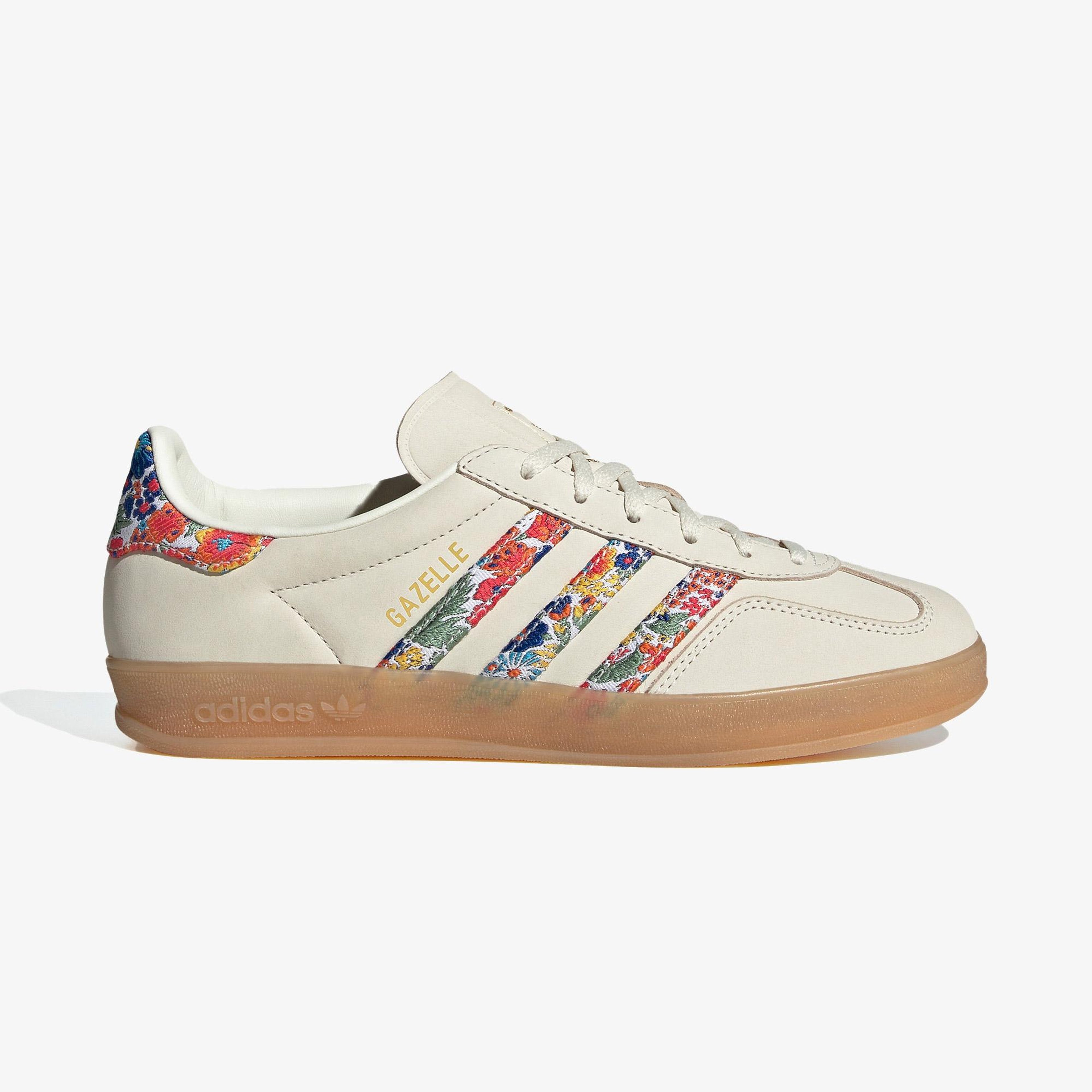 adidas Gazelle Indoor X Liberty London Kadın Krem Spor Ayakkabı