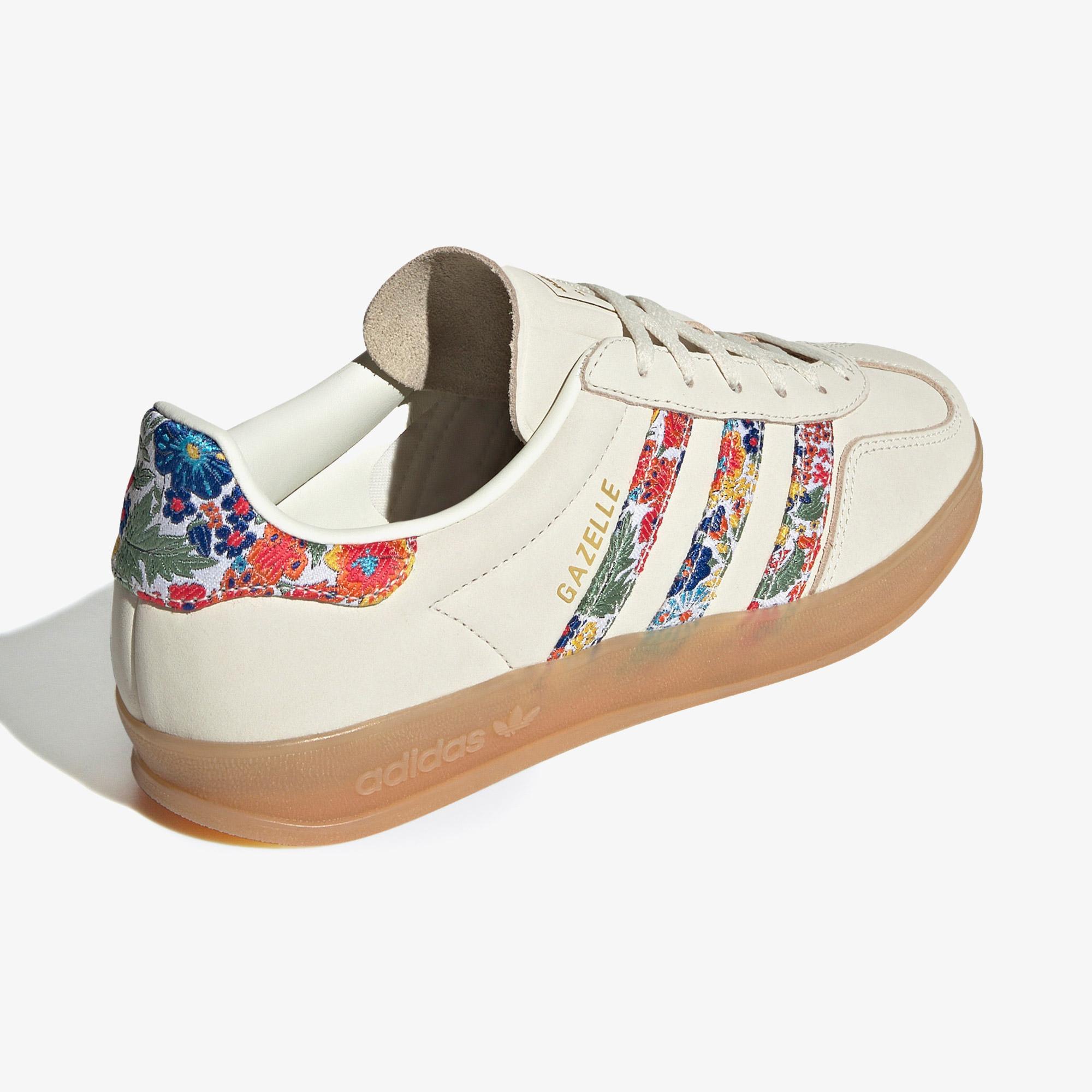 adidas Gazelle Indoor X Liberty London Kadın Krem Spor Ayakkabı