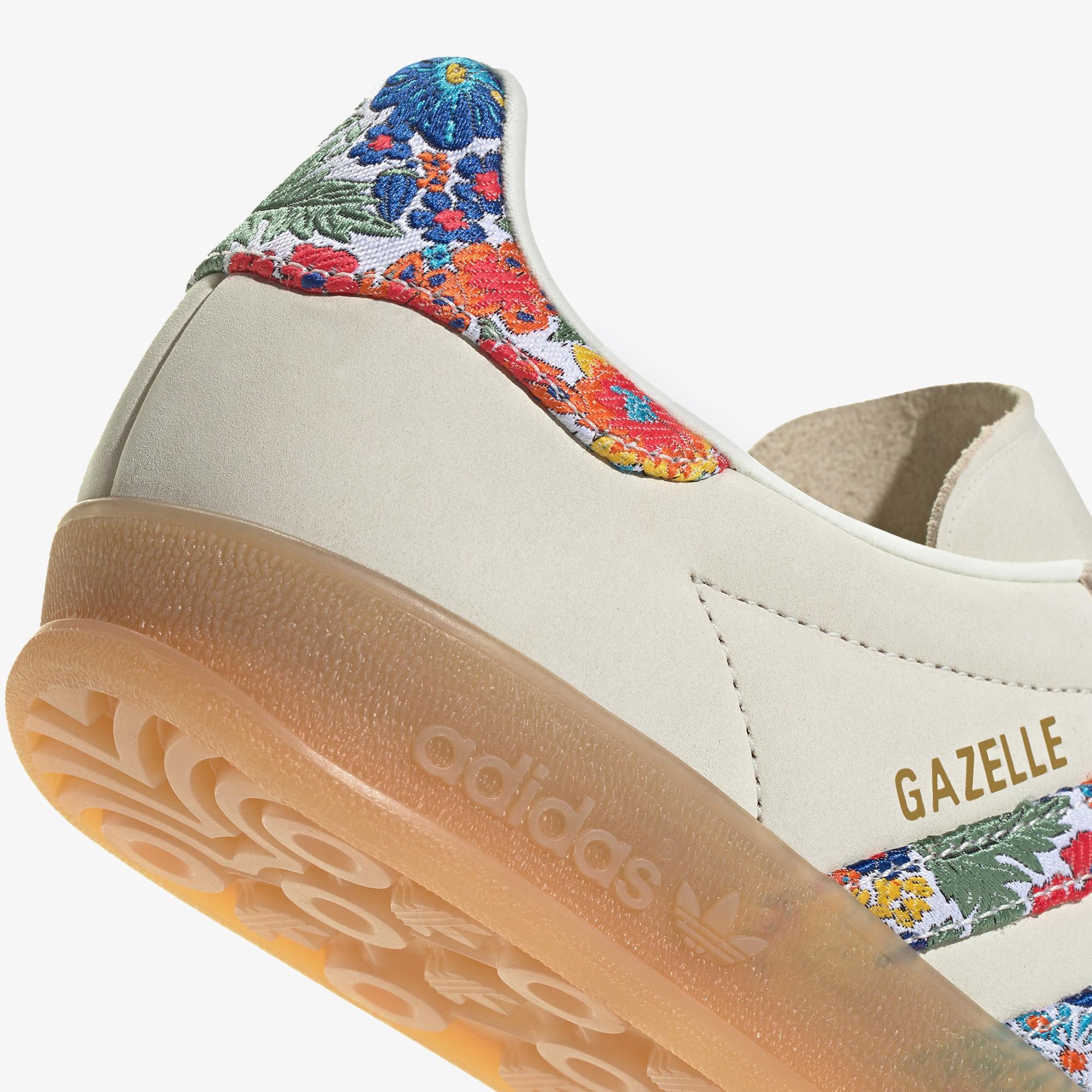 adidas Gazelle Indoor X Liberty London Kadın Krem Spor Ayakkabı