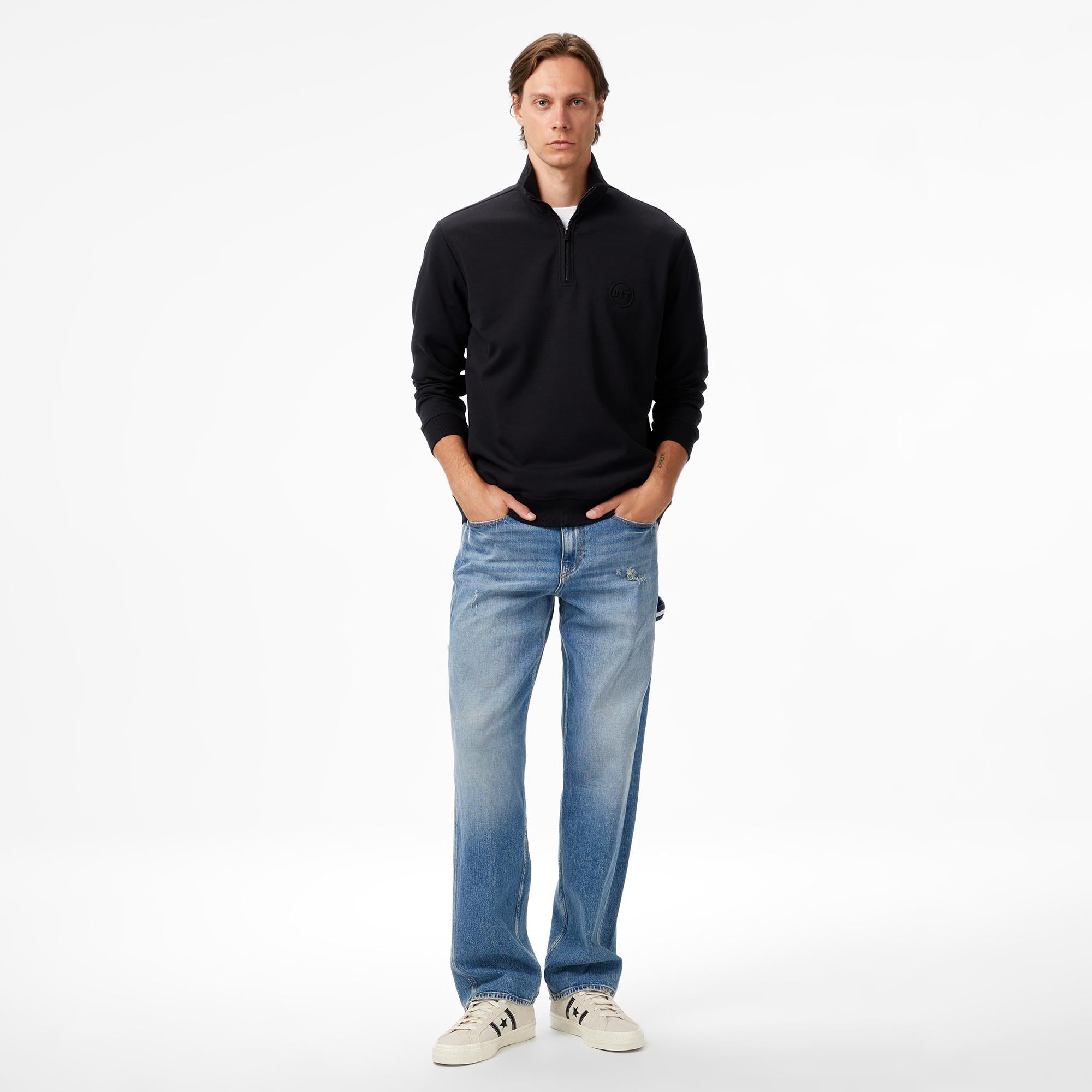 UNITED4 Classic Erkek Siyah Sweatshirt