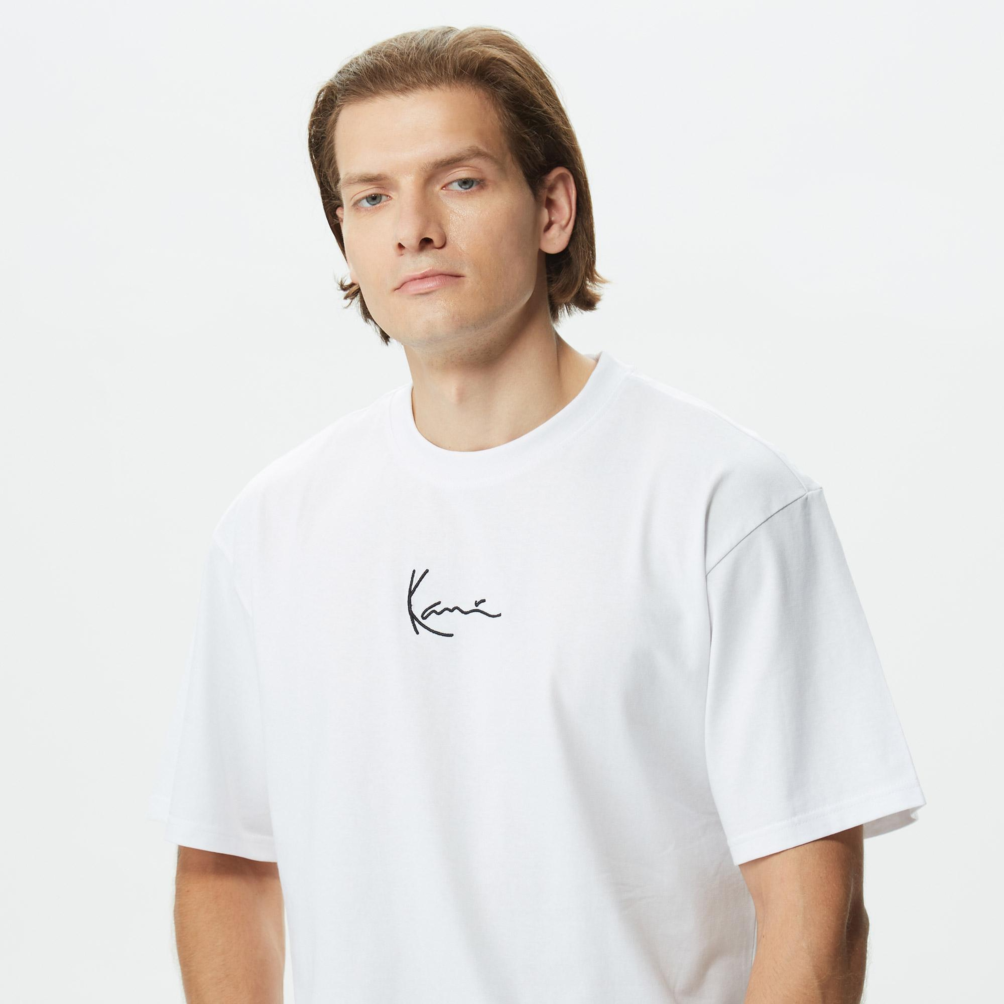 Karl Kani Small Signature Erkek Beyaz T-Shirt