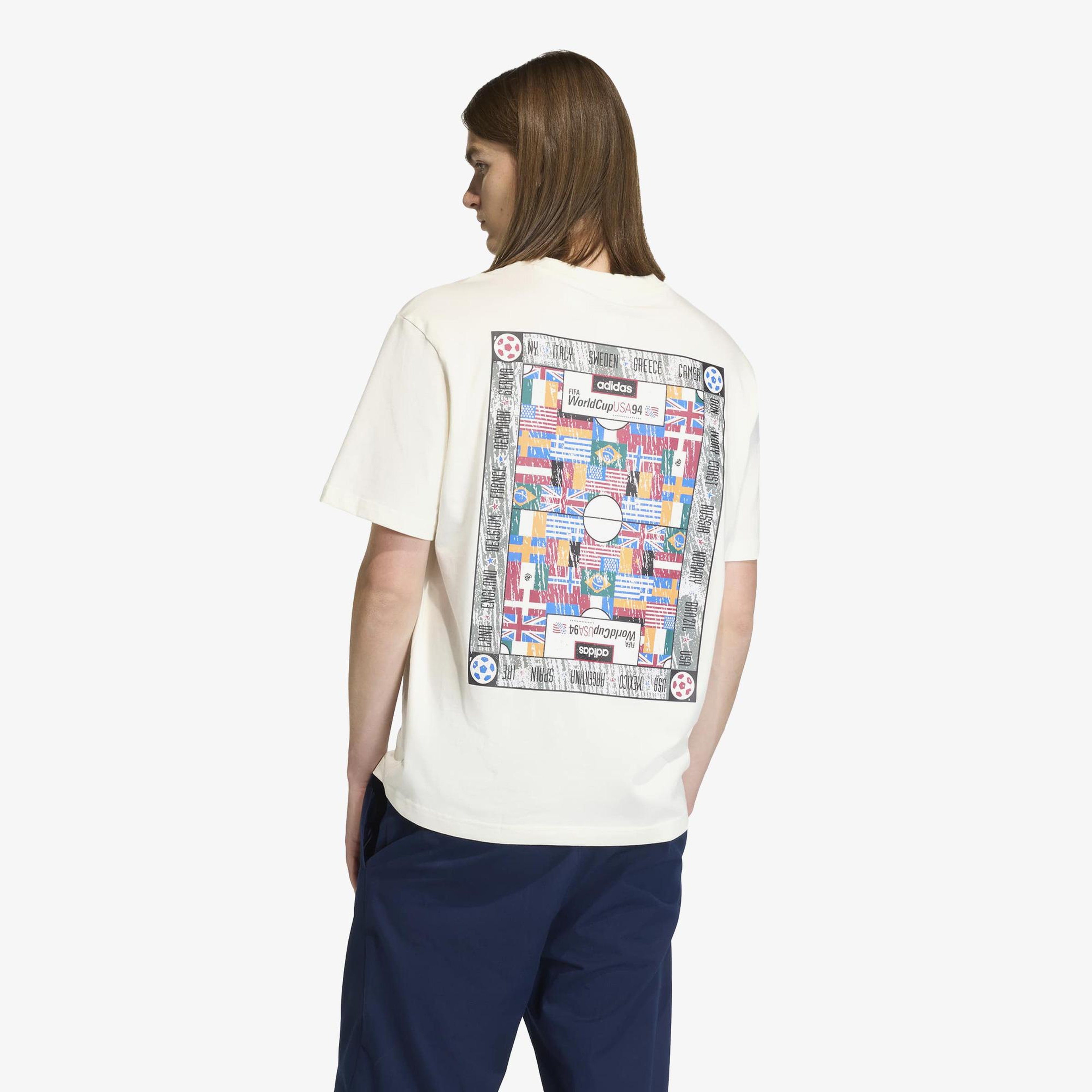 adidas Archive Country Flag Erkek Beyaz T-Shirt