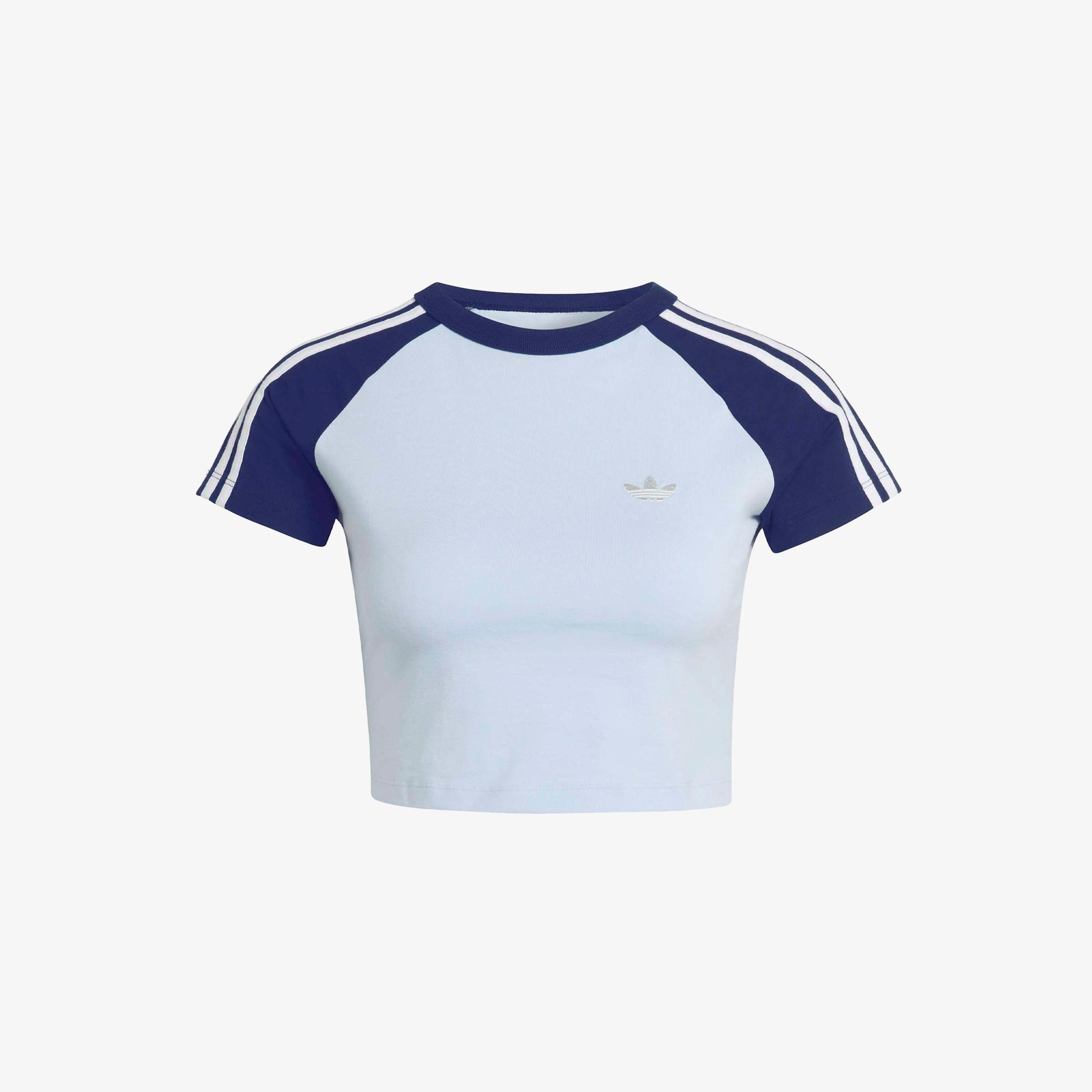 adidas Sst Baby Tee Kadın Mavi T-Shirt