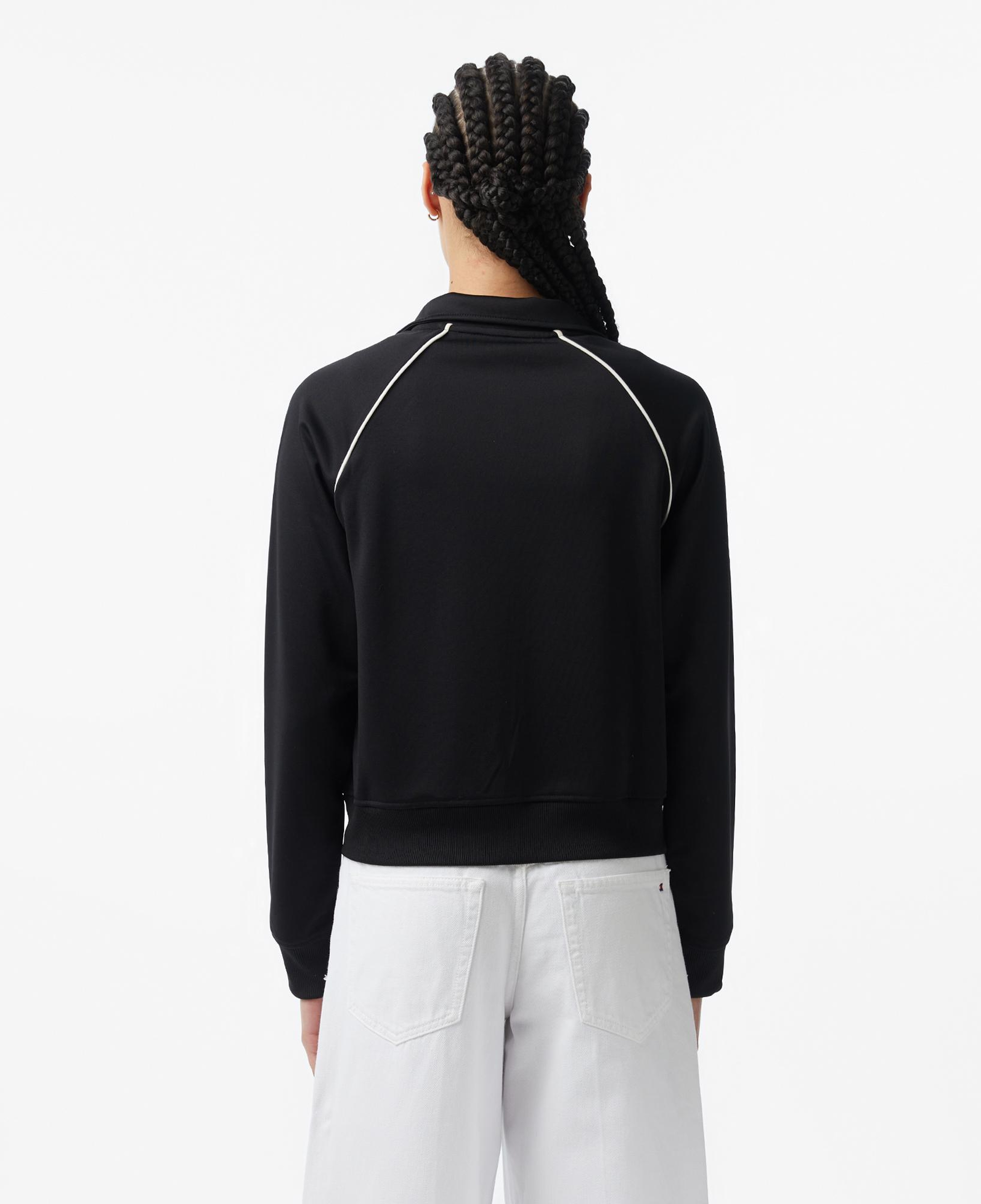 Tommy Hilfiger Jeans Badge Interlock Knit Track Kadın Siyah Ceket