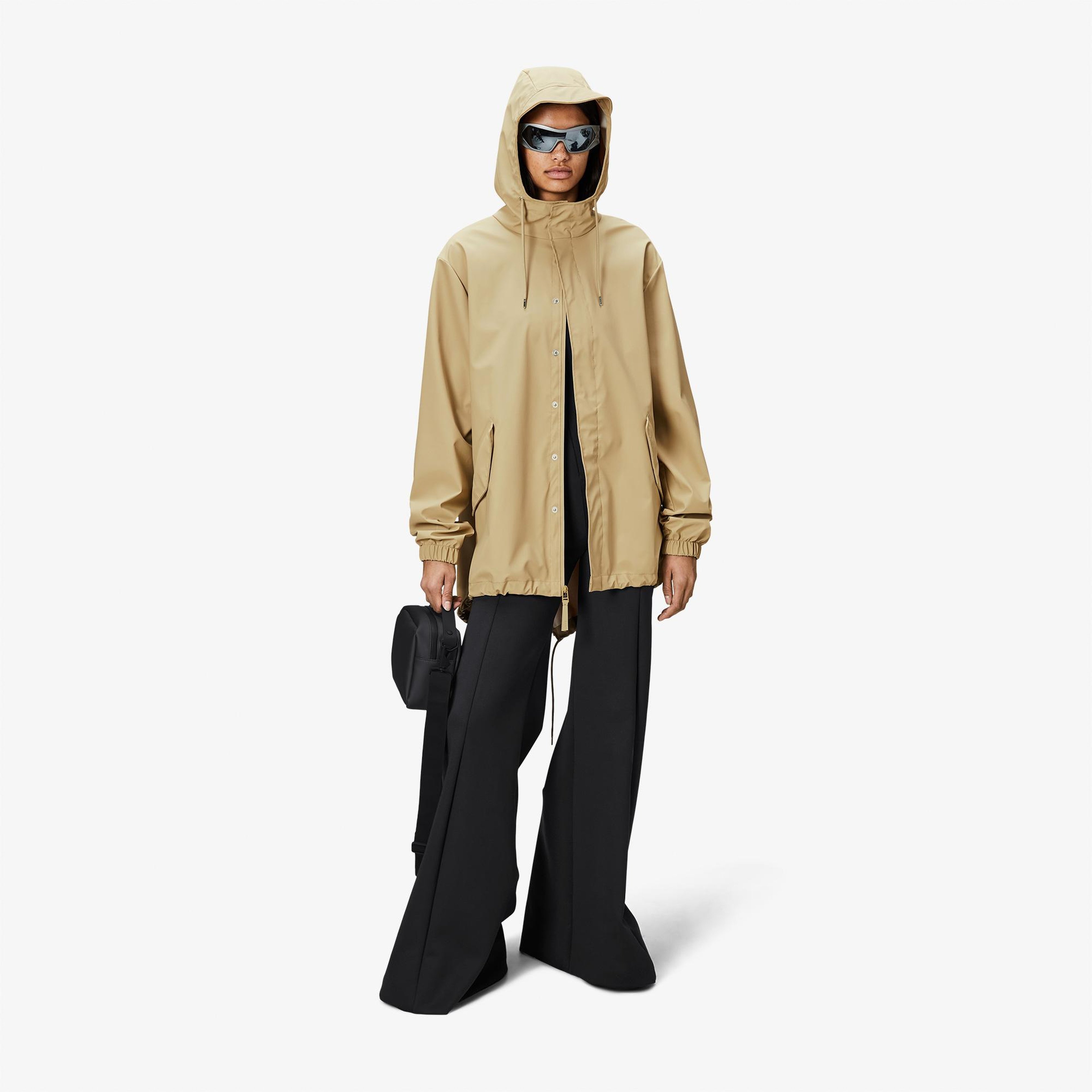 Rains Fishtail W3 Unisex Krem Yağmurluk