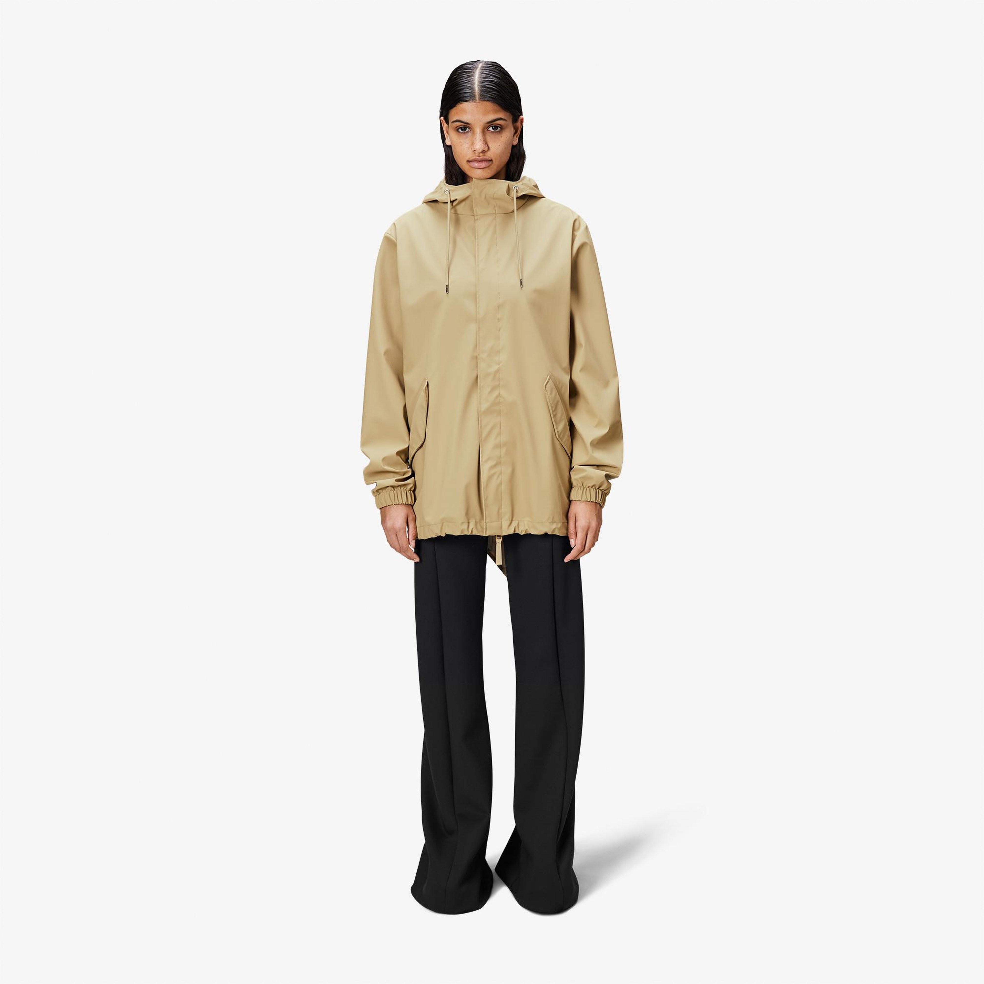Rains Fishtail W3 Unisex Krem Yağmurluk