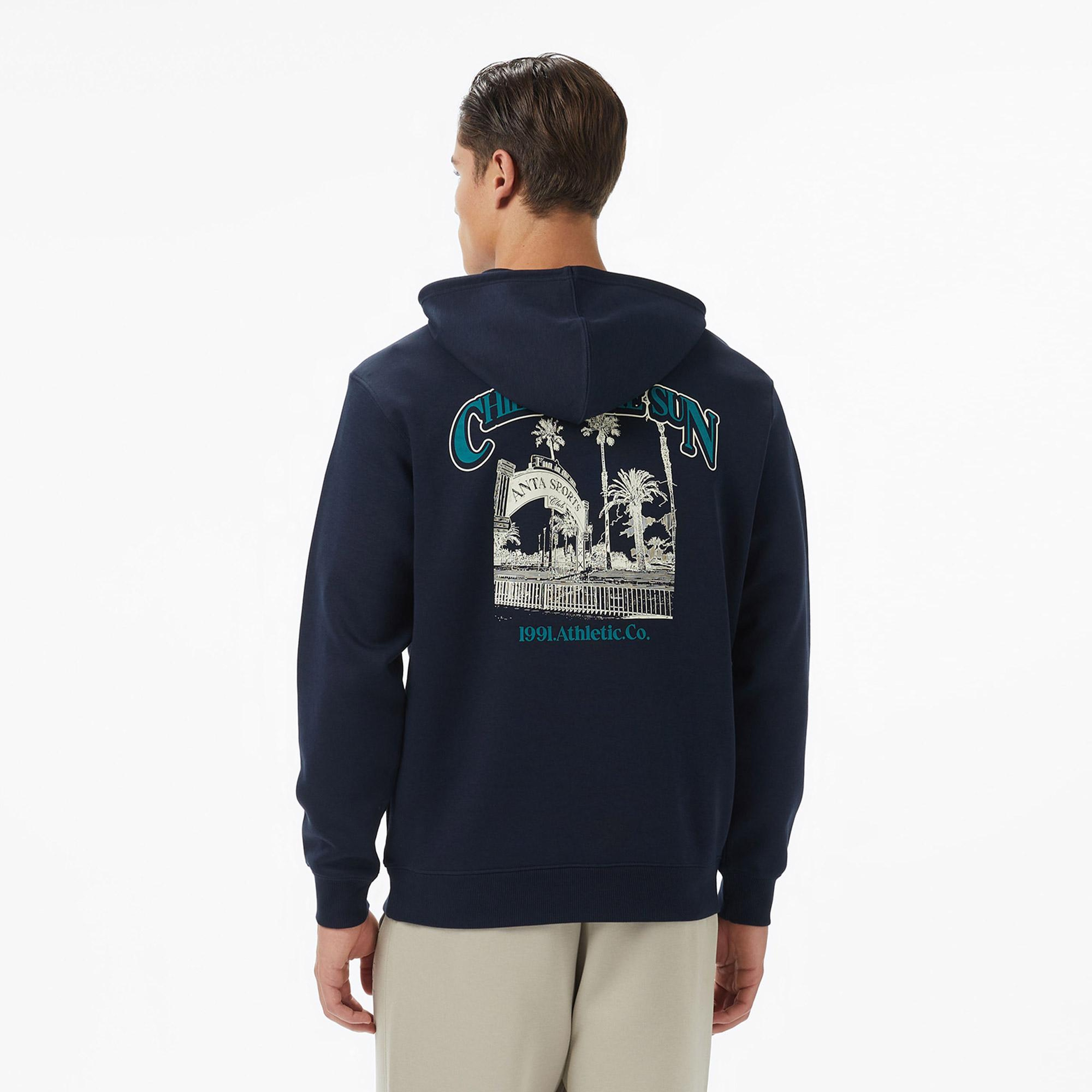 Anta Beach Party Erkek Mavi Sweatshirt