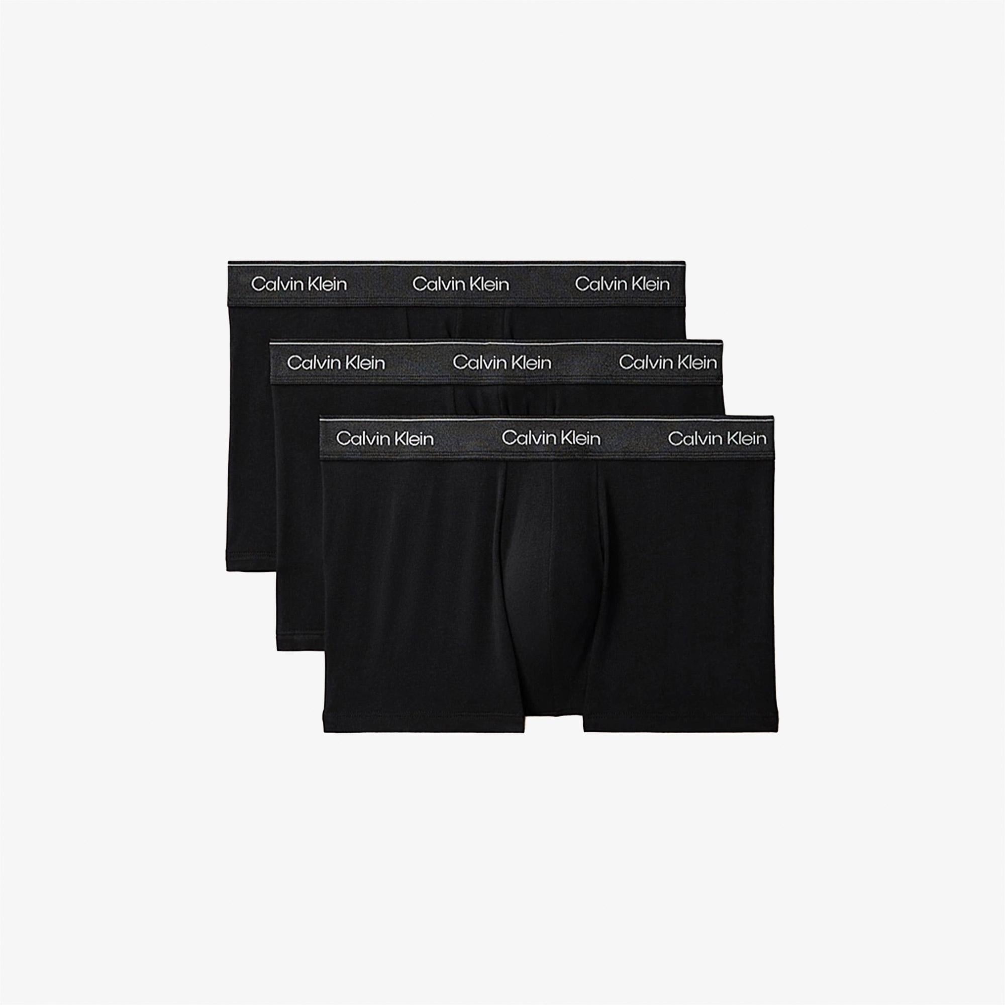 Calvin Klein Icon Cotton Stretch Erkek Siyah 3'lü Boxer Seti
