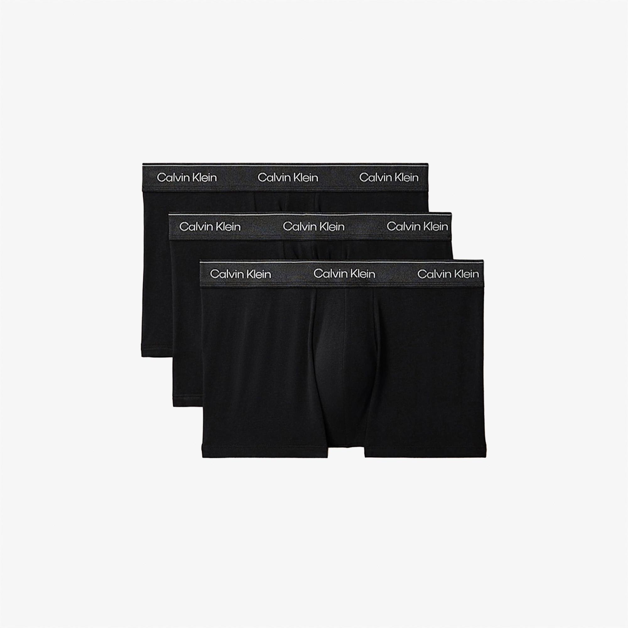 Calvin Klein Icon Cotton Stretch Erkek Siyah 3'lü Boxer Seti
