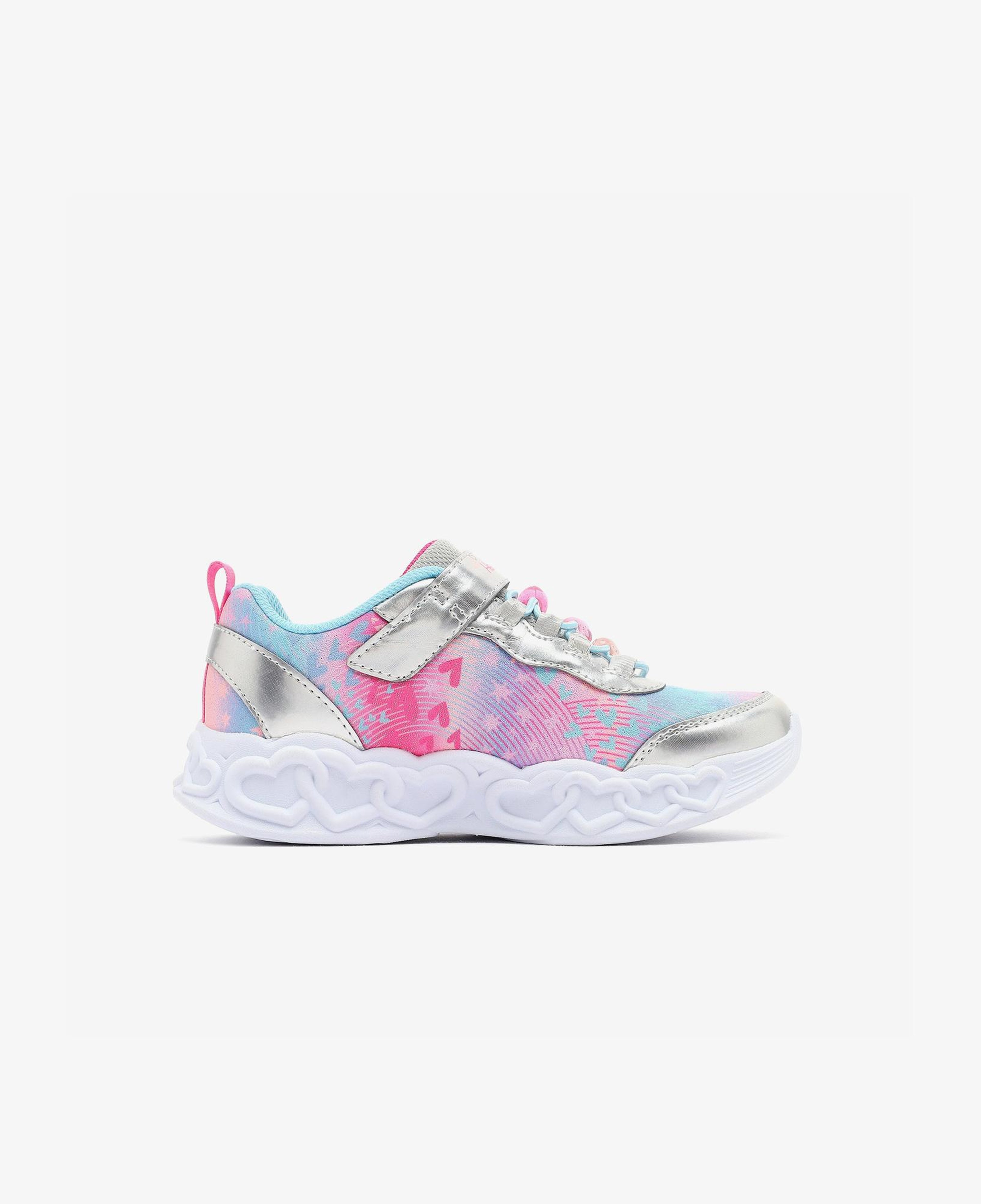 Skechers Infinite Heart Lights Heart Jewels Çocuk Gri Spor Ayakkabı
