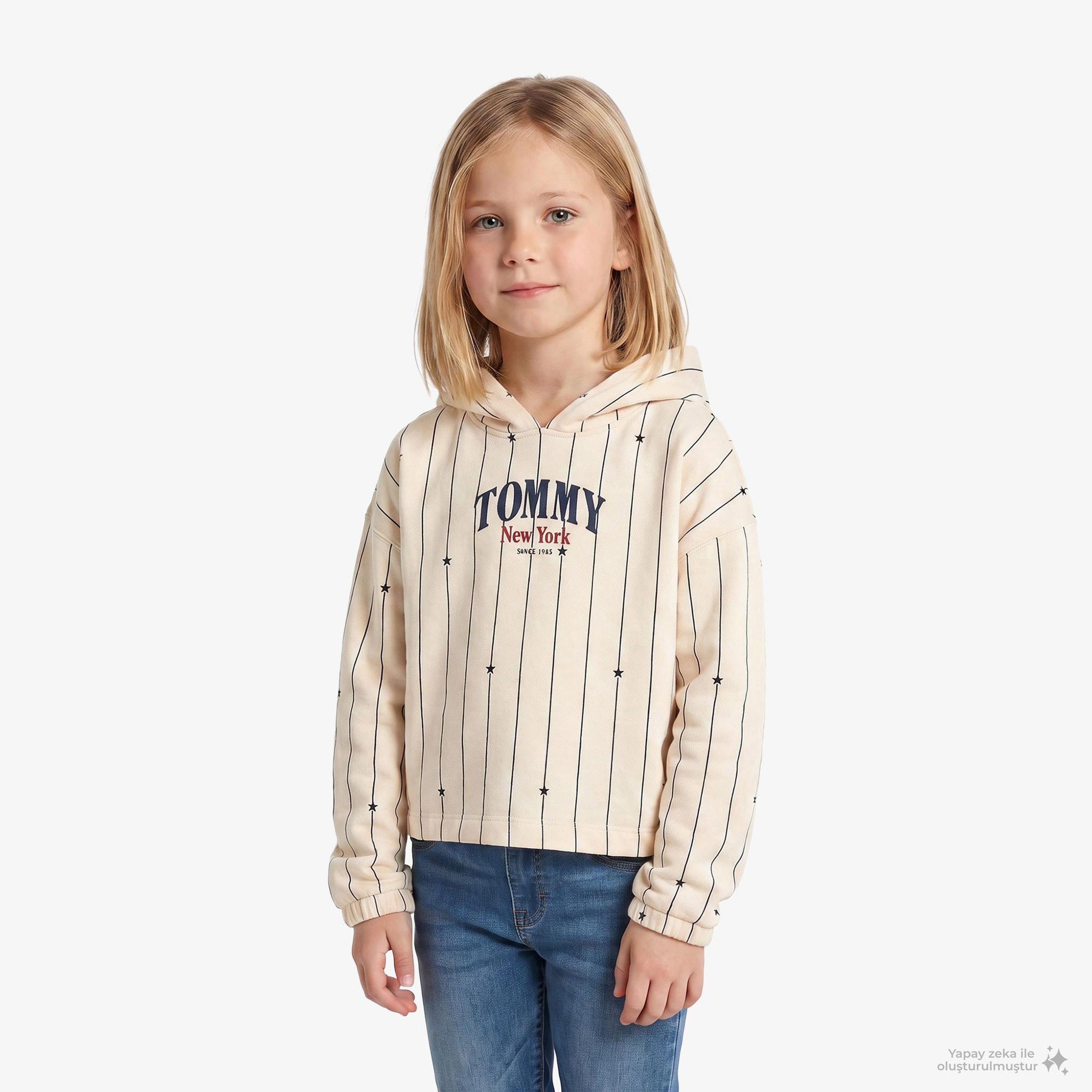 Tommy Hilfiger Çocuk Bej Sweatshirt