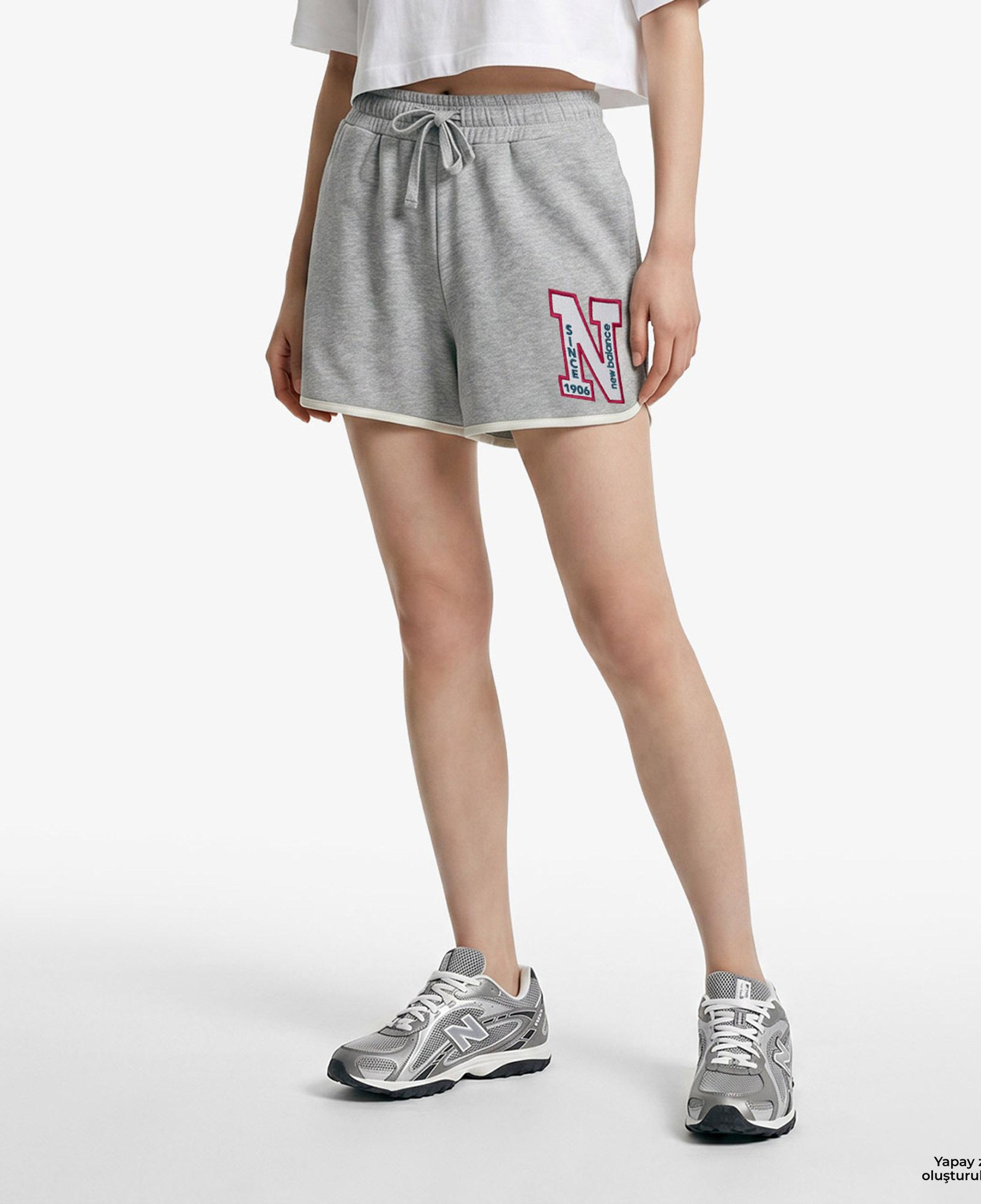 New Balance WNS1619 Lifestyle Kadın Gri Şort