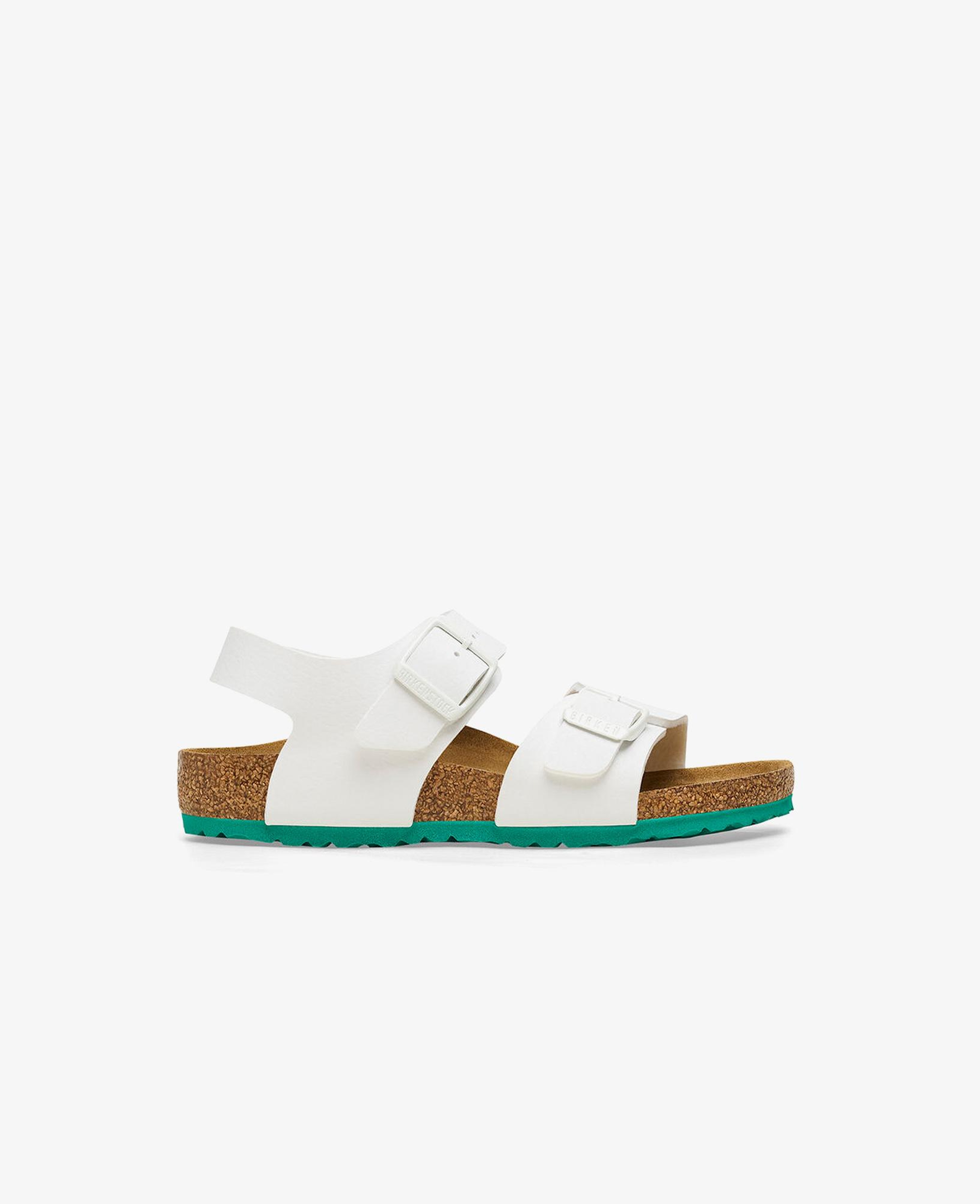 Birkenstock New York Bf Desert Soil Çocuk Beyaz Sandalet