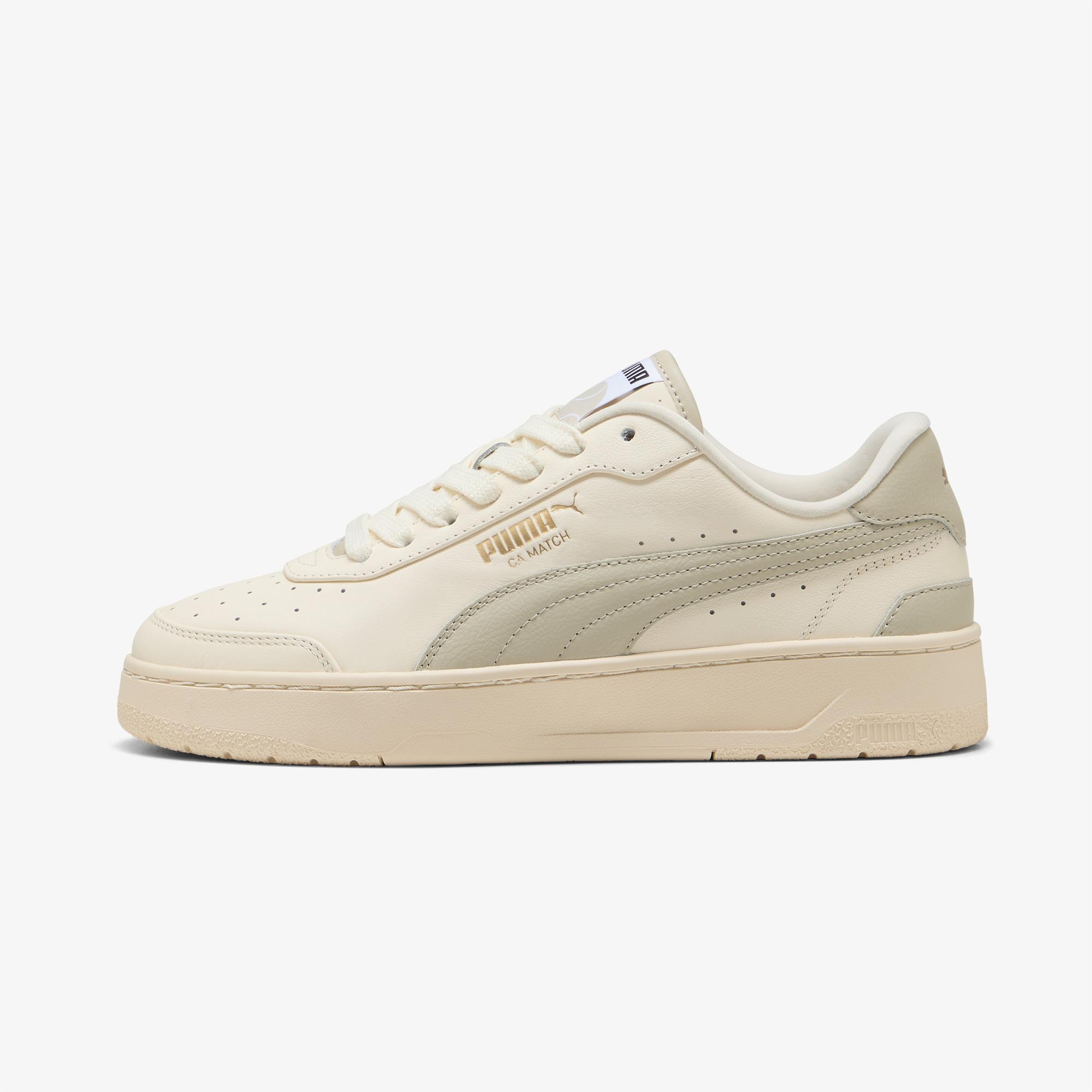 Puma CA Match Premium Kadın Bej Spor Ayakkabı