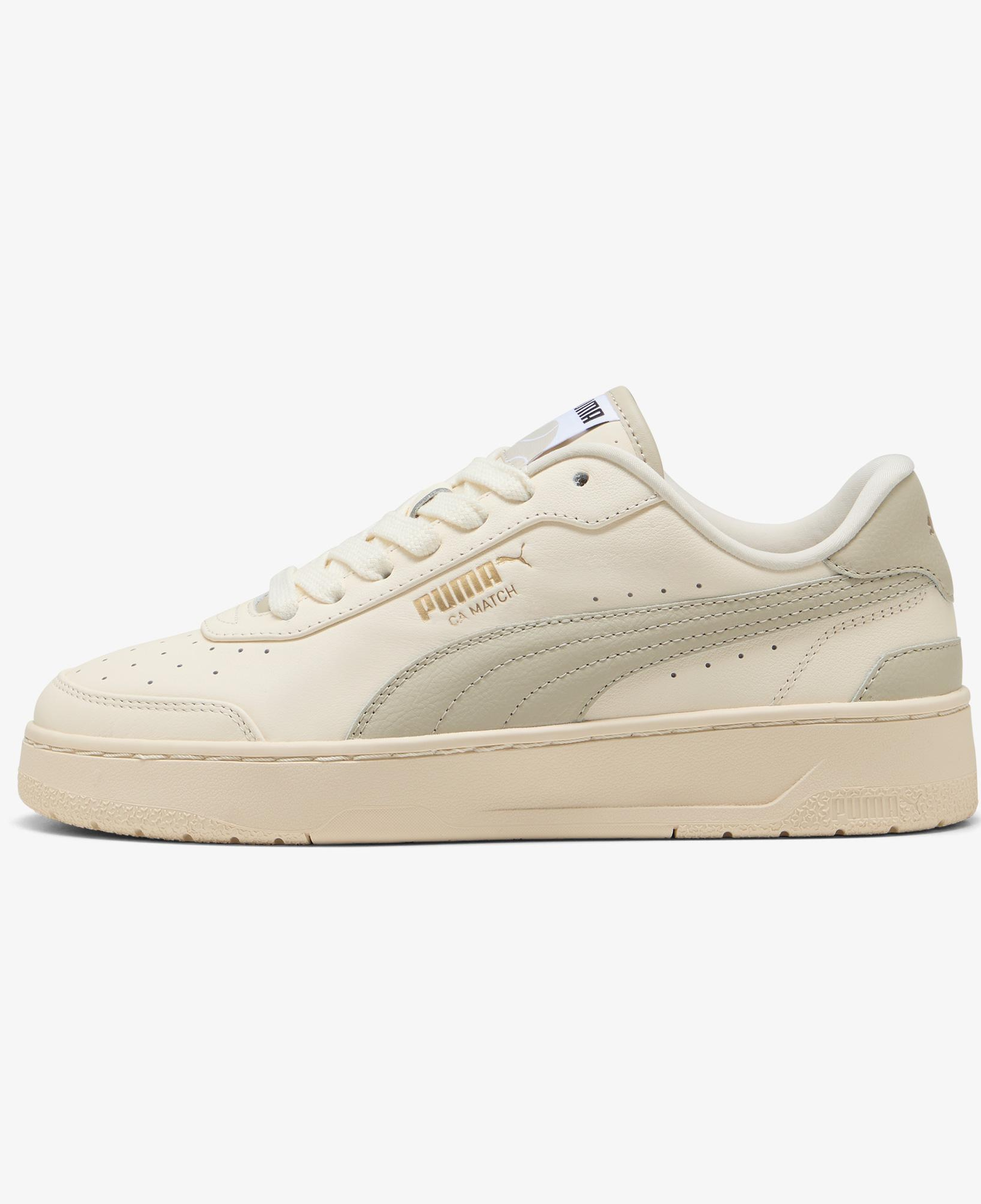 Puma CA Match Premium Kadın Bej Spor Ayakkabı