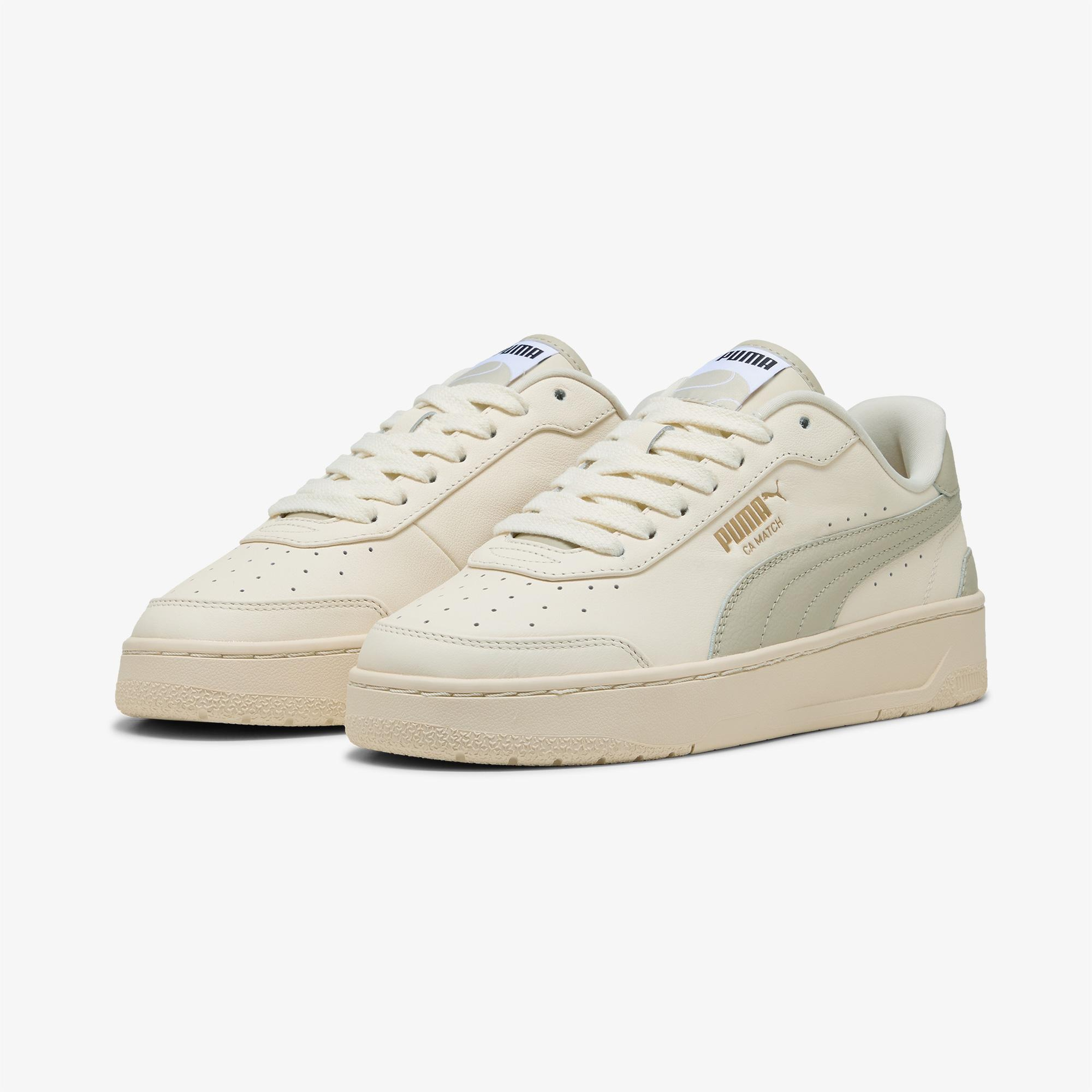 Puma CA Match Premium Kadın Bej Spor Ayakkabı