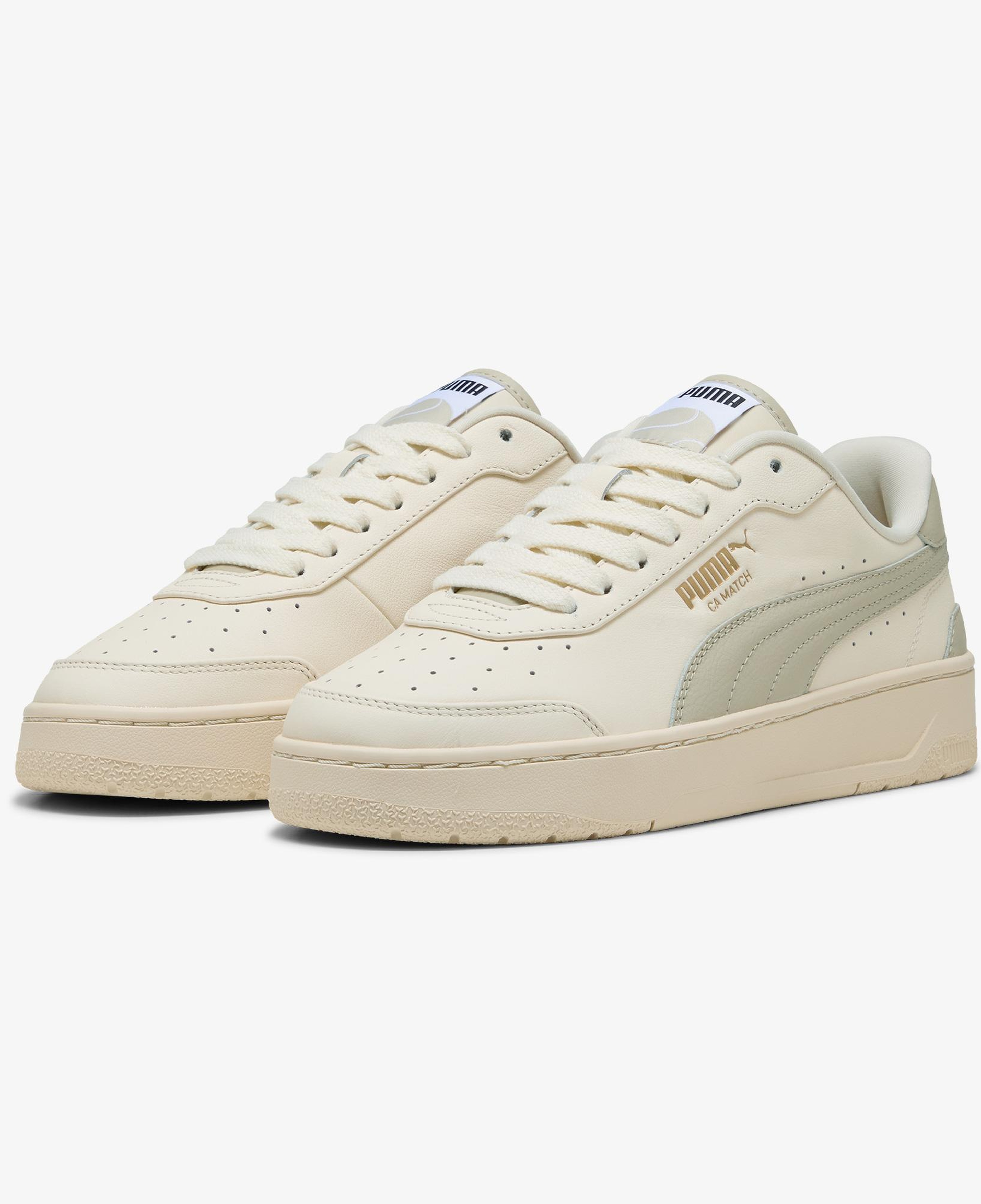 Puma CA Match Premium Kadın Bej Spor Ayakkabı