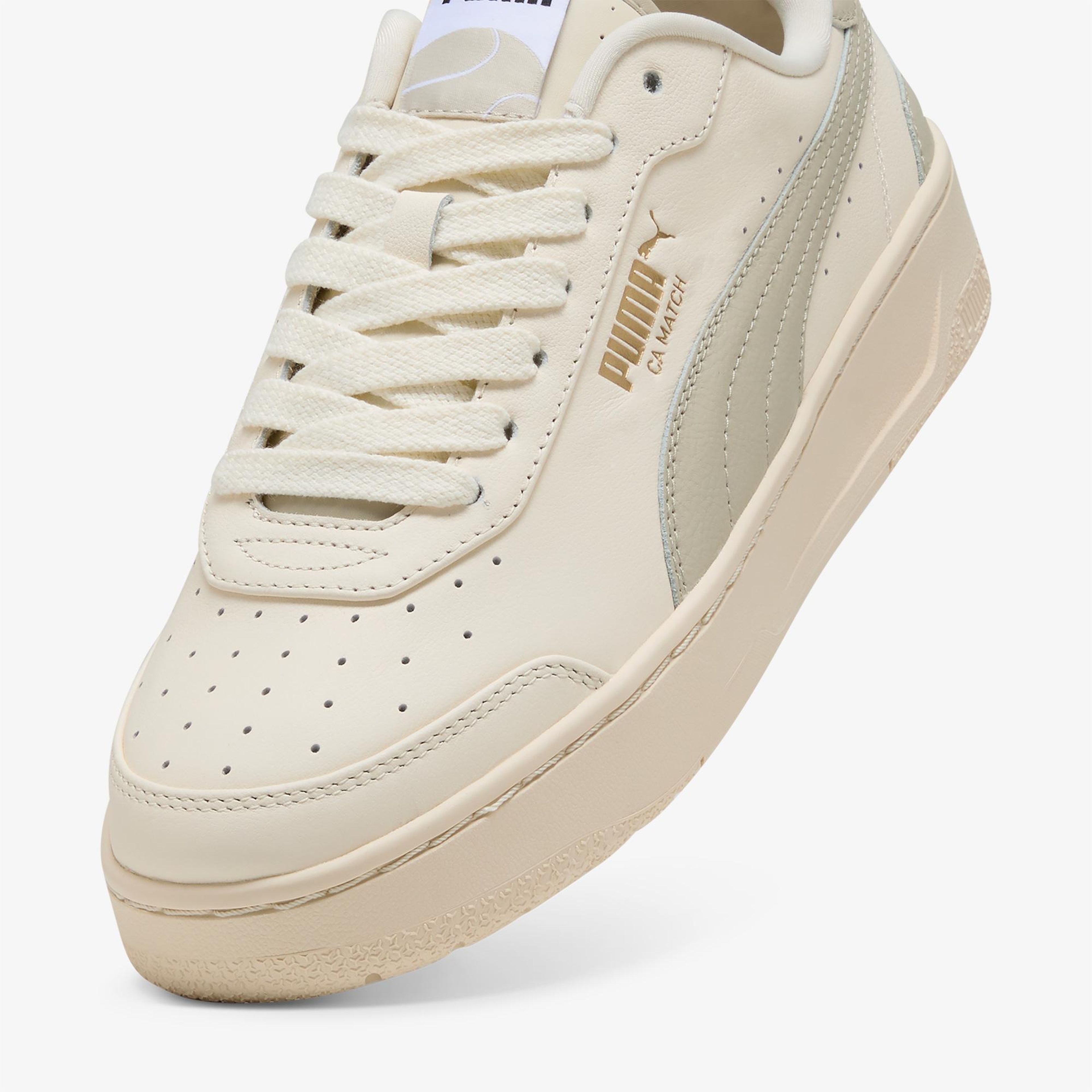 Puma CA Match Premium Kadın Bej Spor Ayakkabı