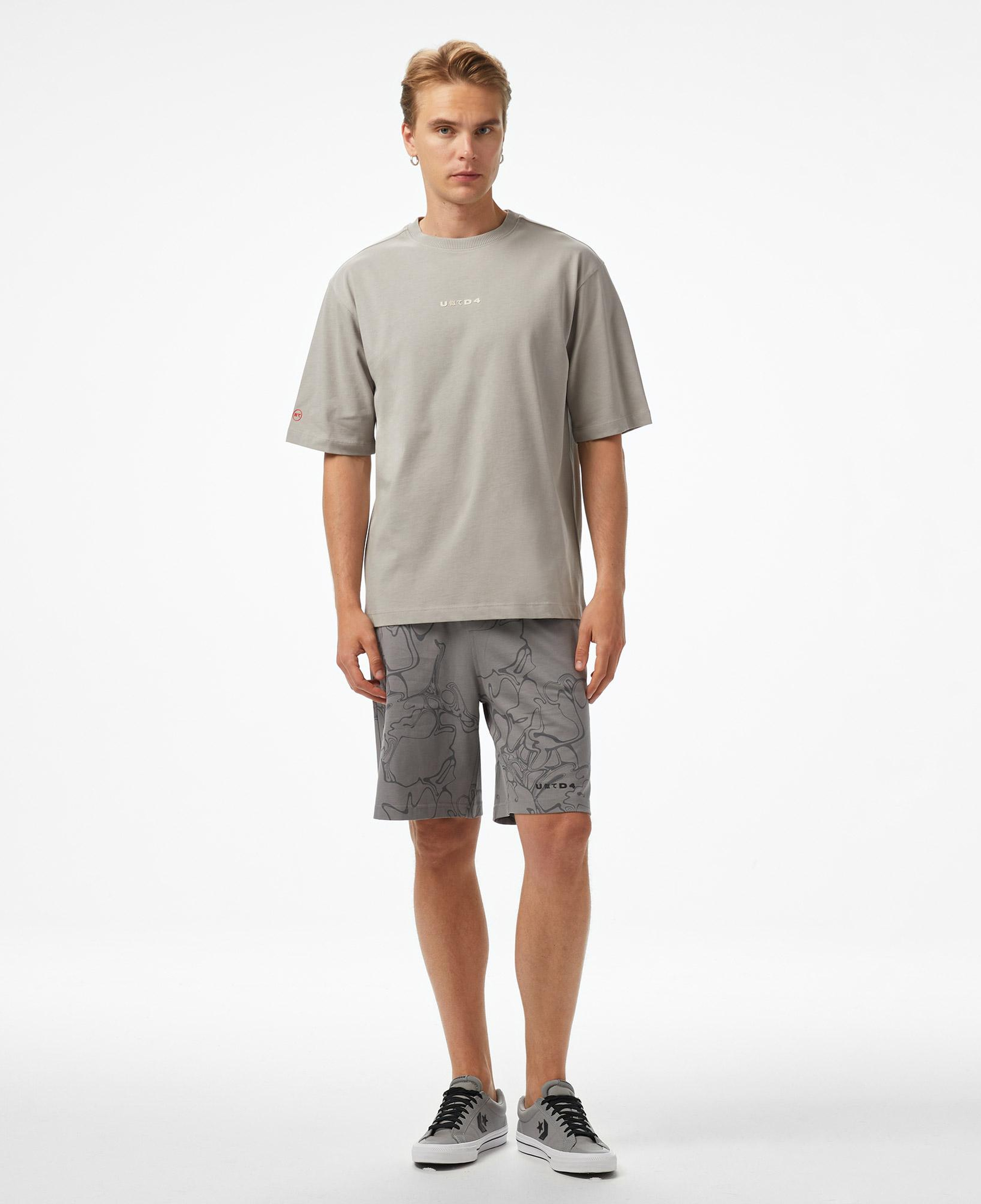 UNITED4 Erkek Gri T-Shirt