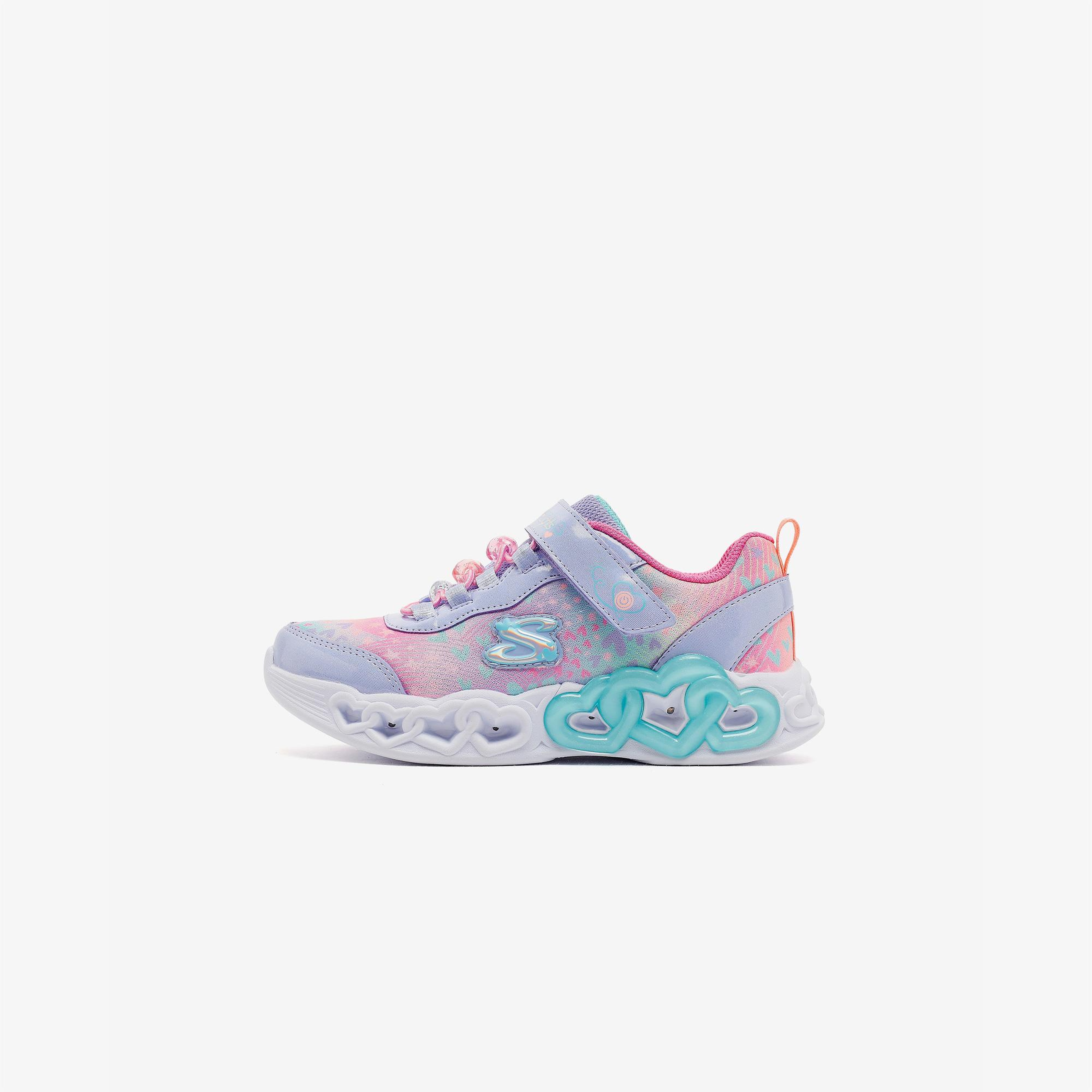 Skechers Infınite Heart Lights Çocuk Mor Spor Ayakkabı