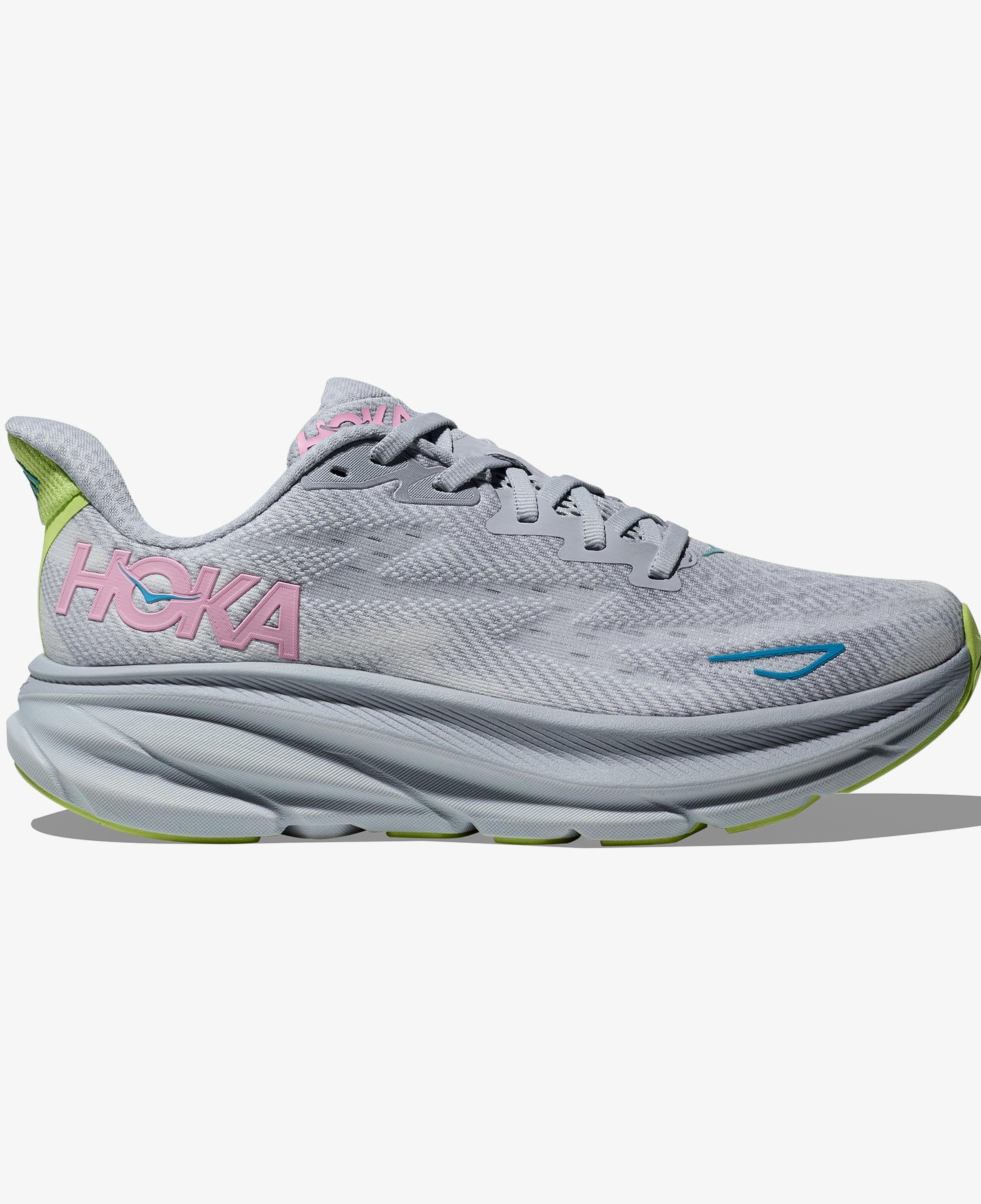 Hoka Clifton 9 Kadın Gri Koşu Ayakkabısı