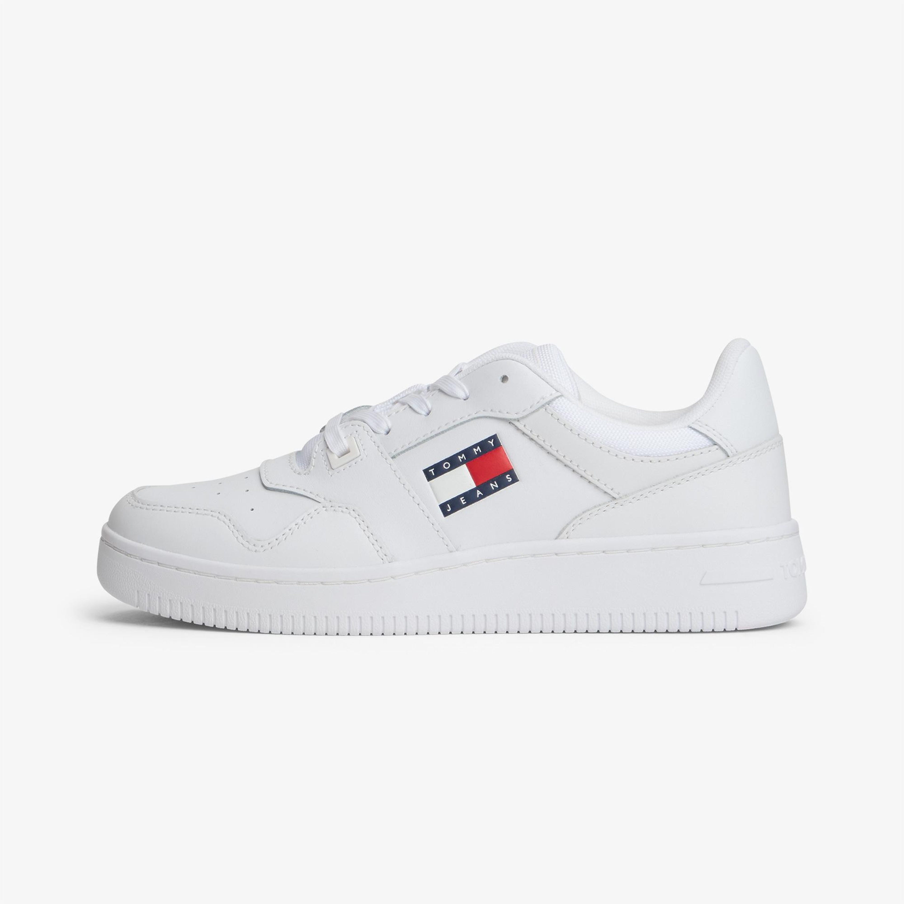 Tommy Hilfiger Retro Basket Kadın Beyaz Spor Ayakkabı