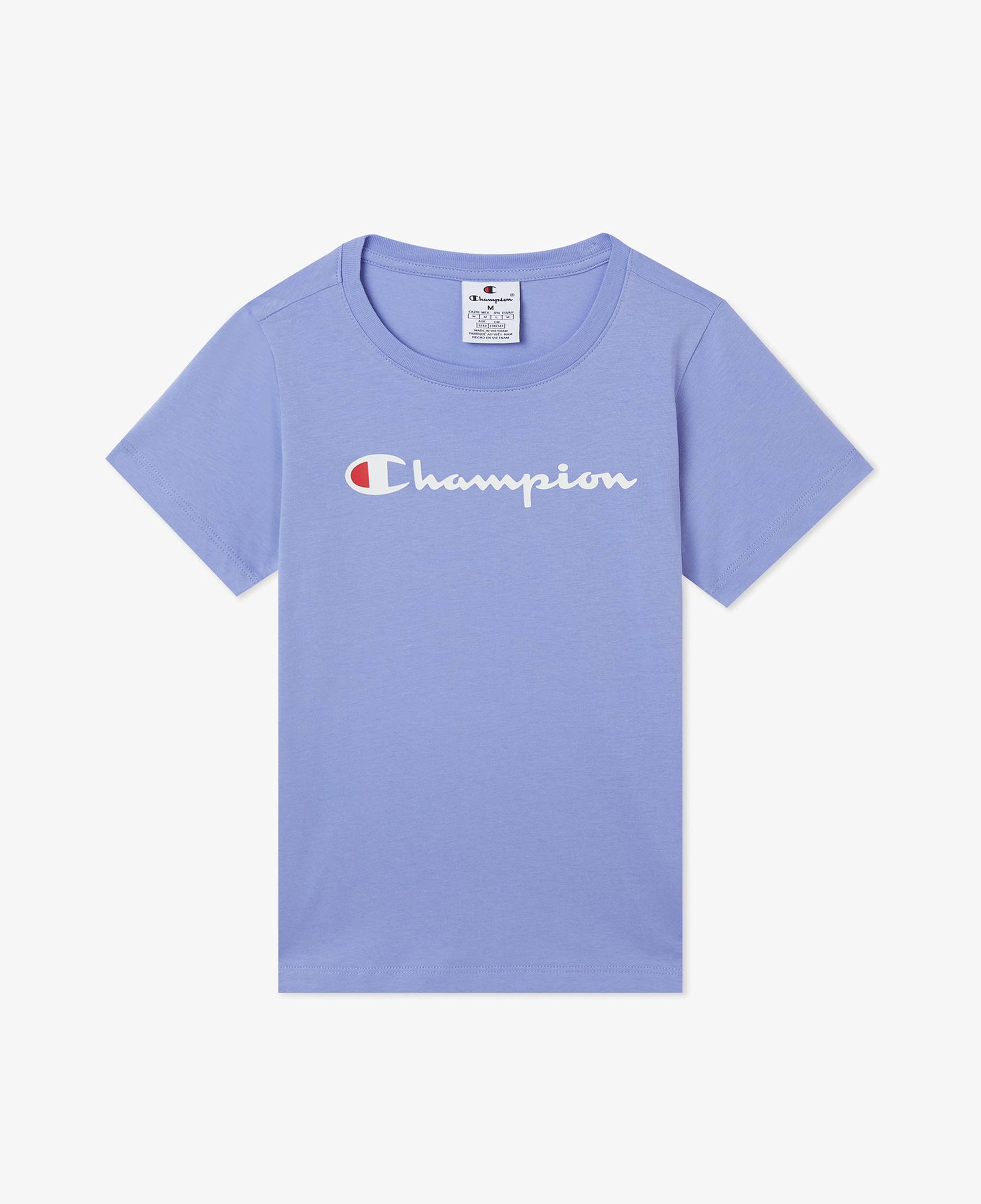Champion Crewneck SS Çocuk Mor T-Shirt