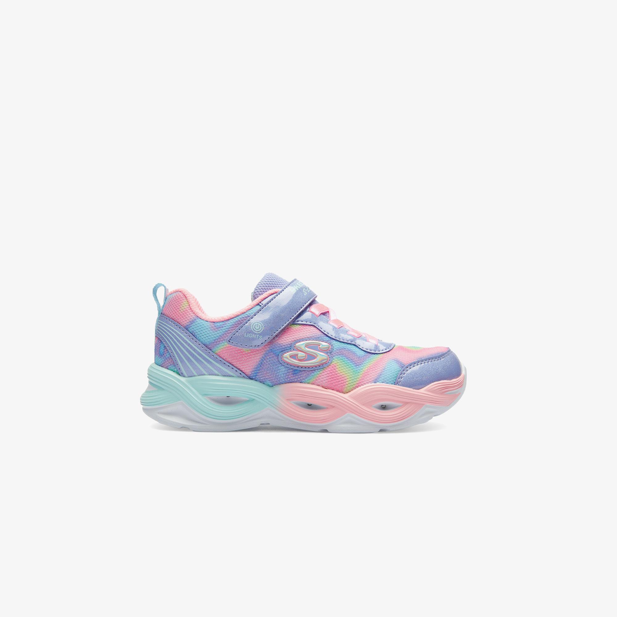 Skechers Twisty Glow Sorbet Swirl Çocuk Işıklı Renkli Spor Ayakkabı