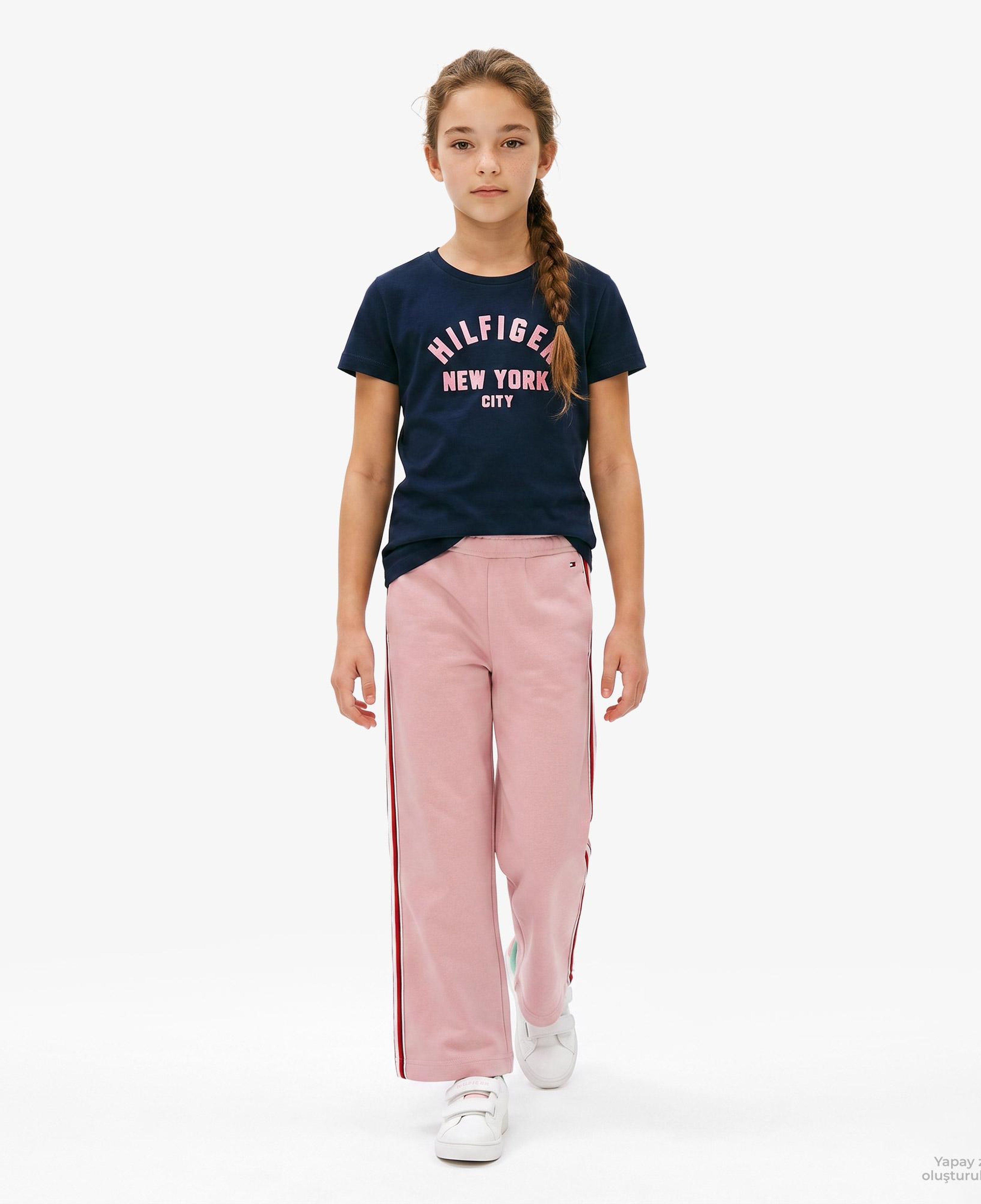 Tommy Hilfiger Tape Çocuk Pembe Eşofman Alti