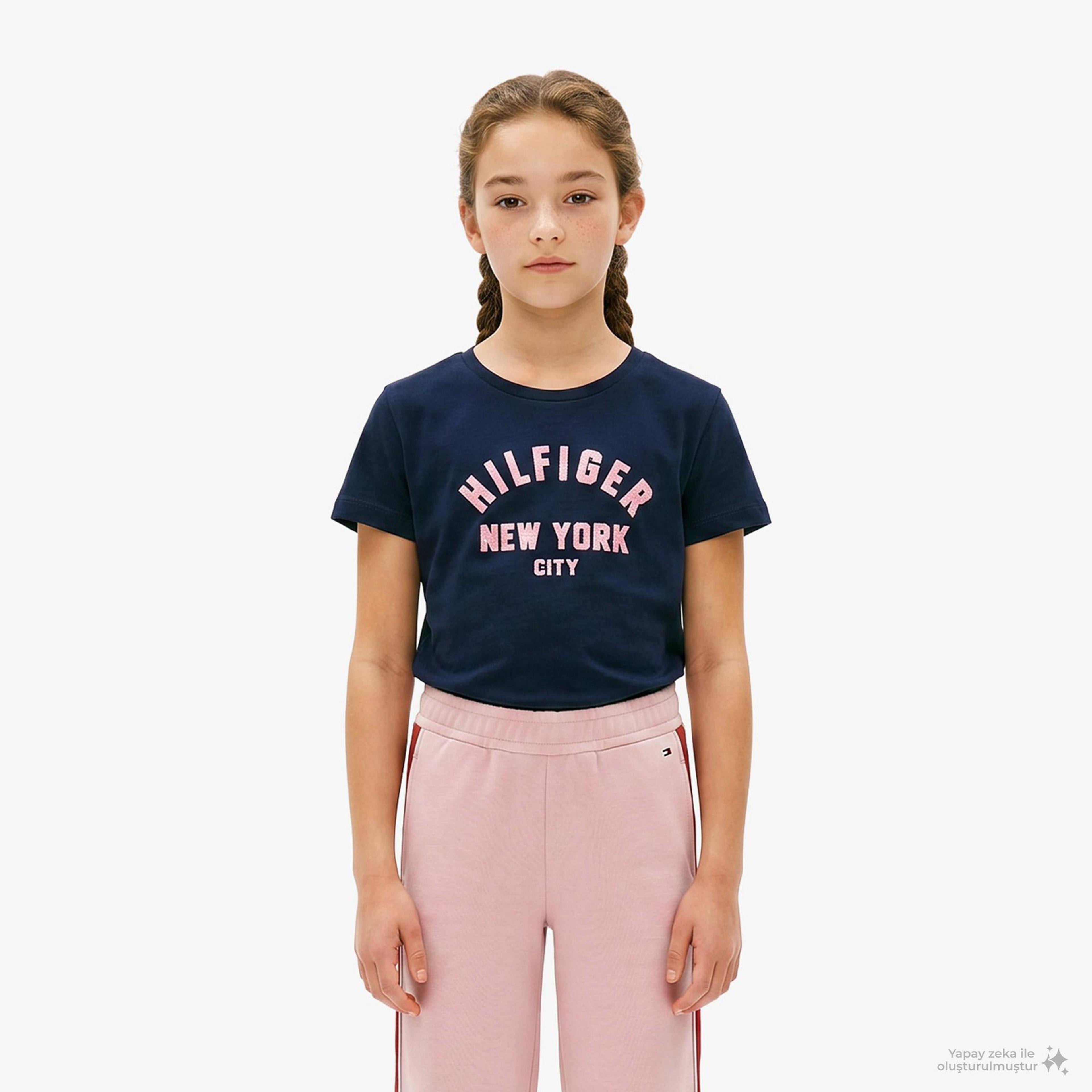 Tommy Hilfiger Tape Çocuk Pembe Eşofman Alti