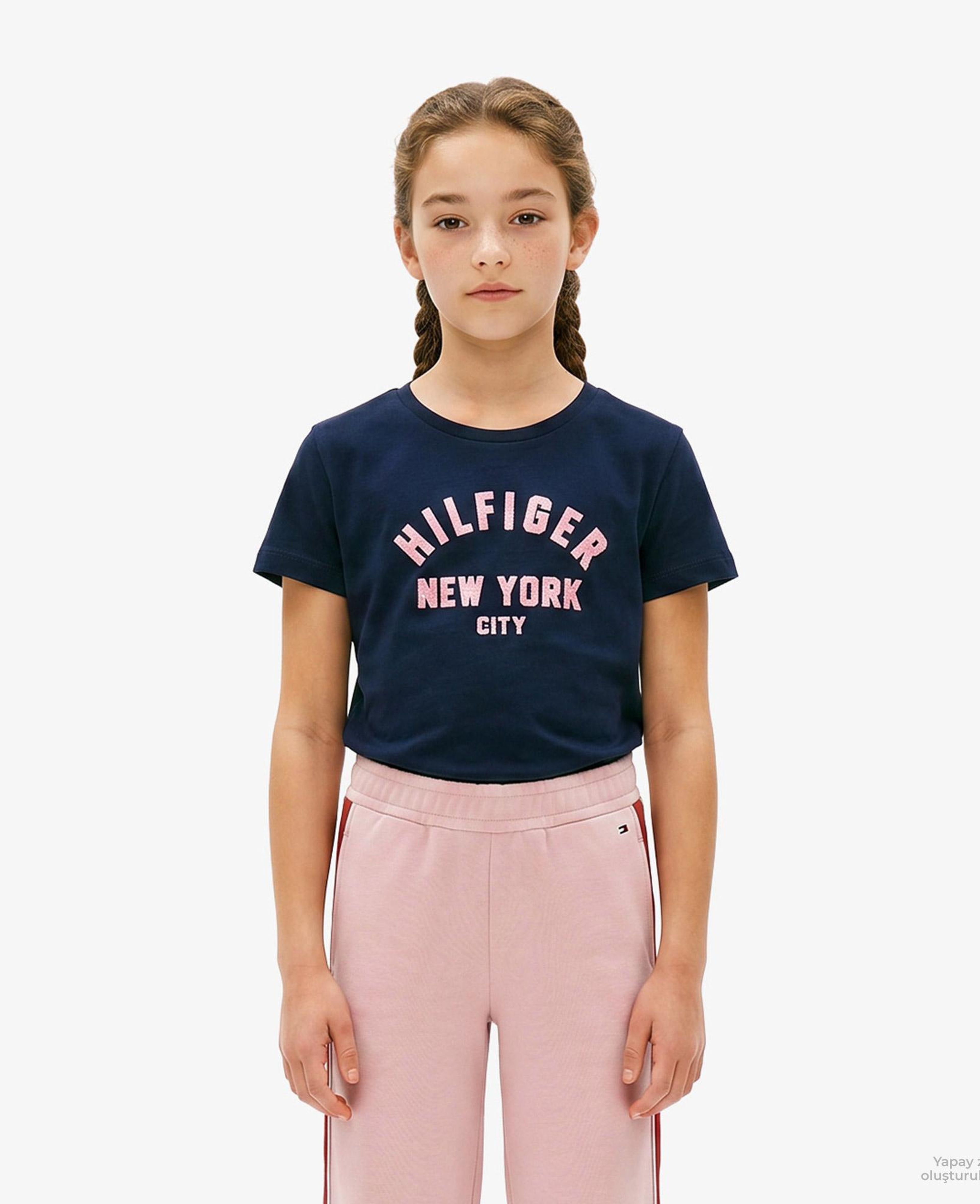 Tommy Hilfiger Tape Çocuk Pembe Eşofman Alti