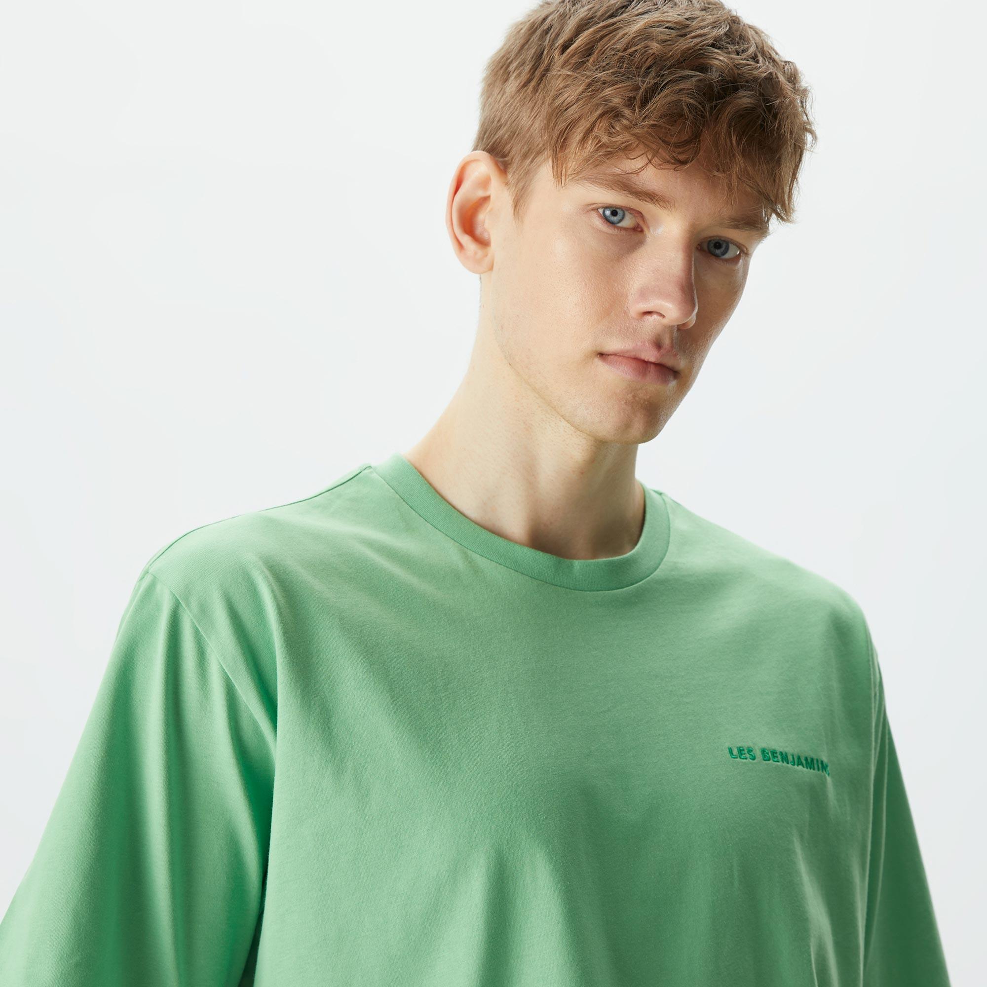 Les Benjamins Essential 305 Erkek Yeşil T-Shirt
