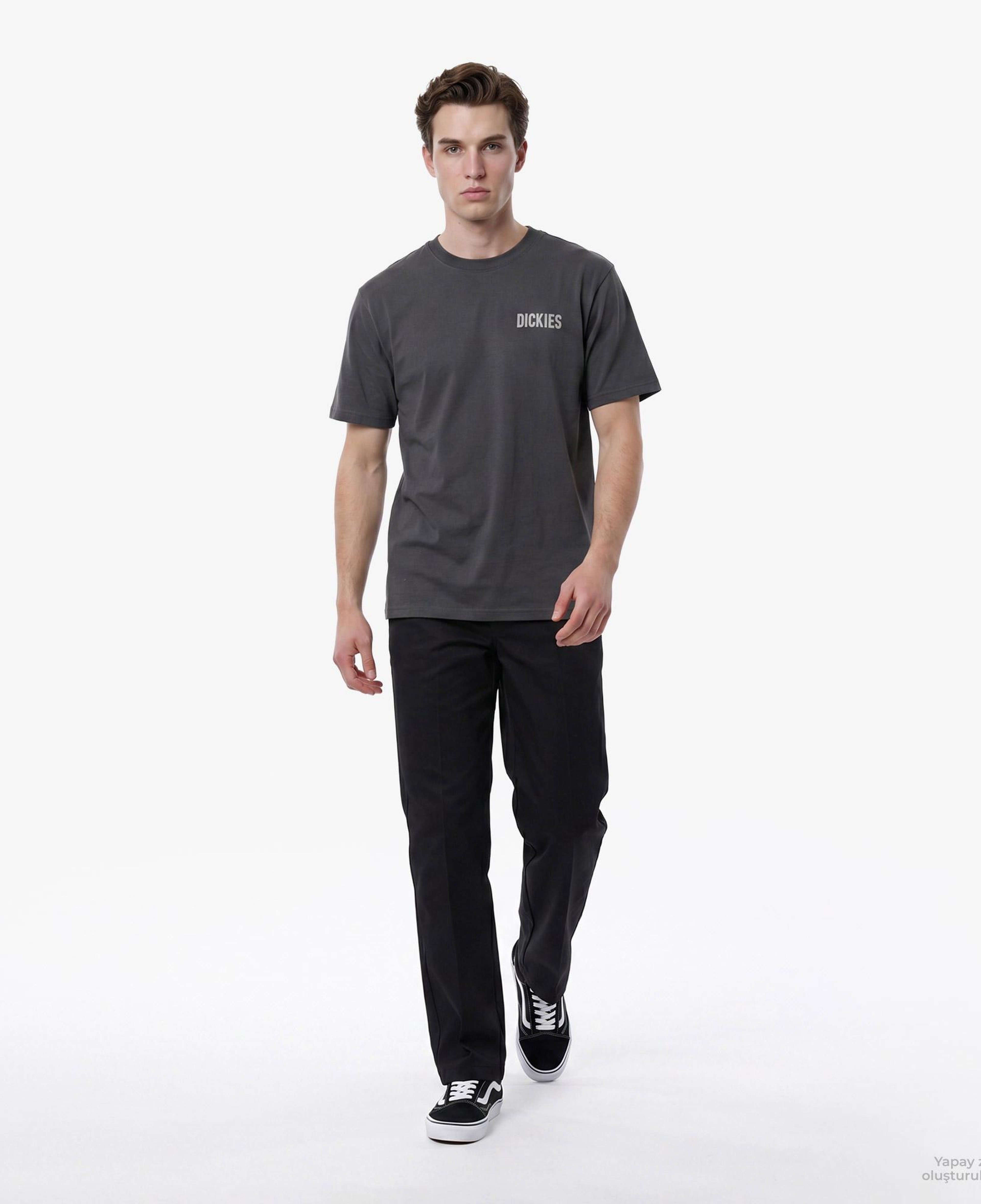 Dickies Wolfhurst Erkek Gri T-Shirt