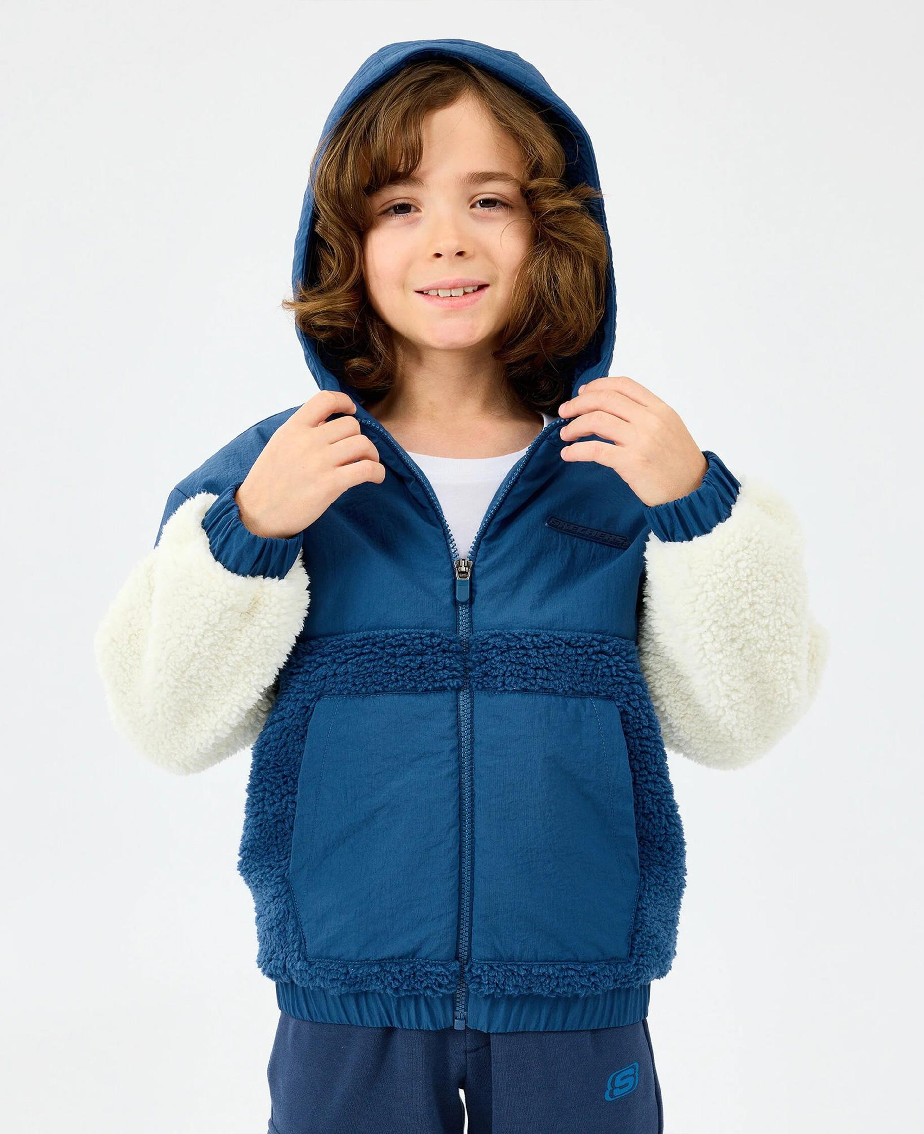 Skechers Sherpa Çocuk Mavi Mont