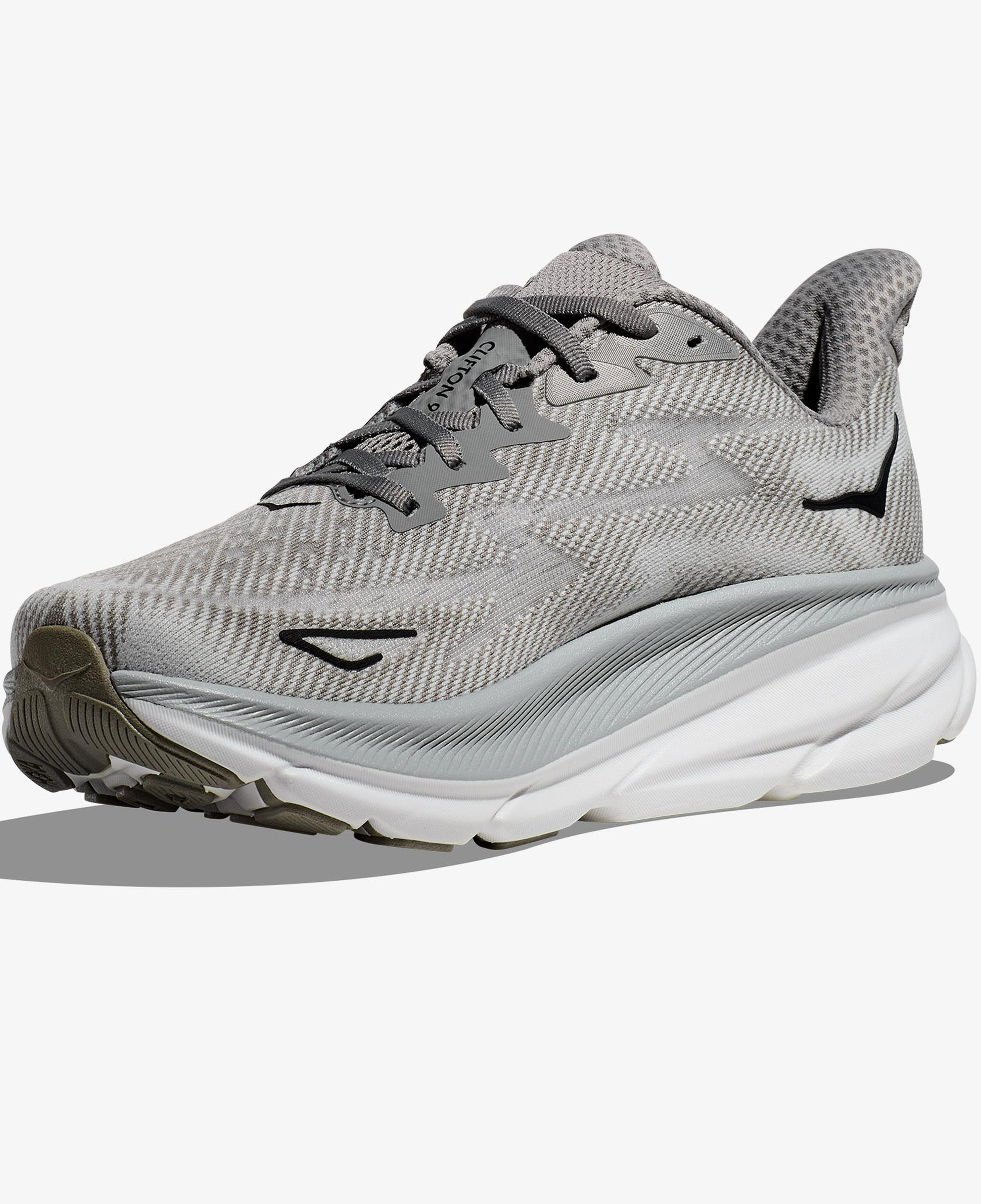 Hoka Clifton 9 Erkek Gri Koşu Ayakkabısı