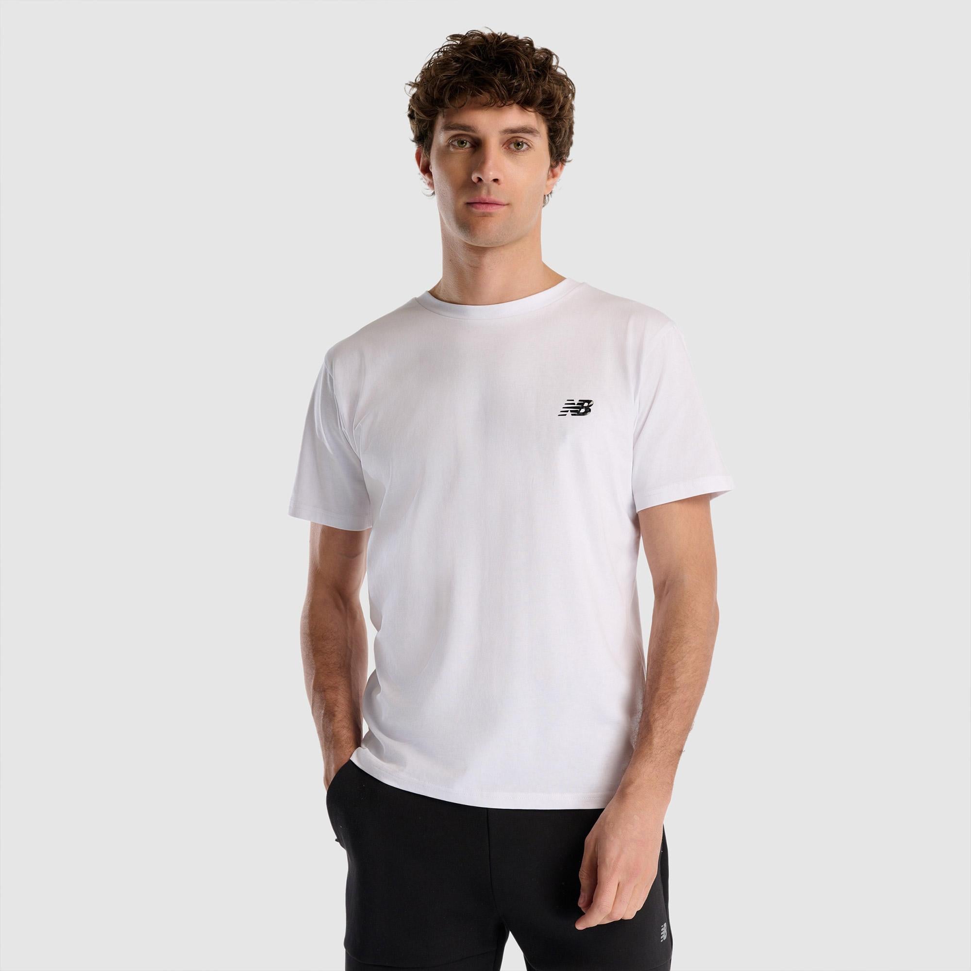 New Balance MNT1537 Lifestyle Erkek Beyaz T-Shirt