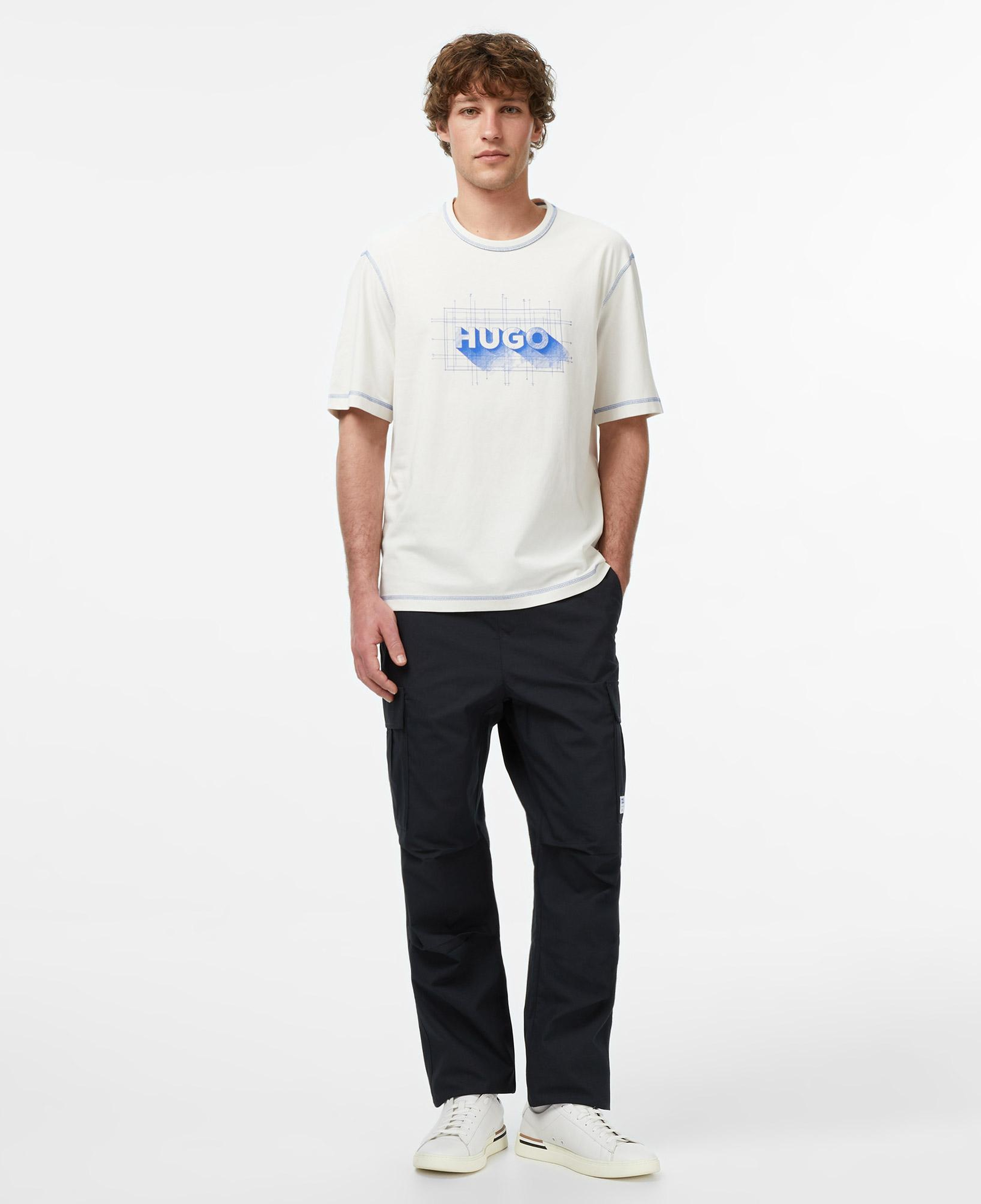 Hugo Nothal Erkek Beyaz T-Shirt
