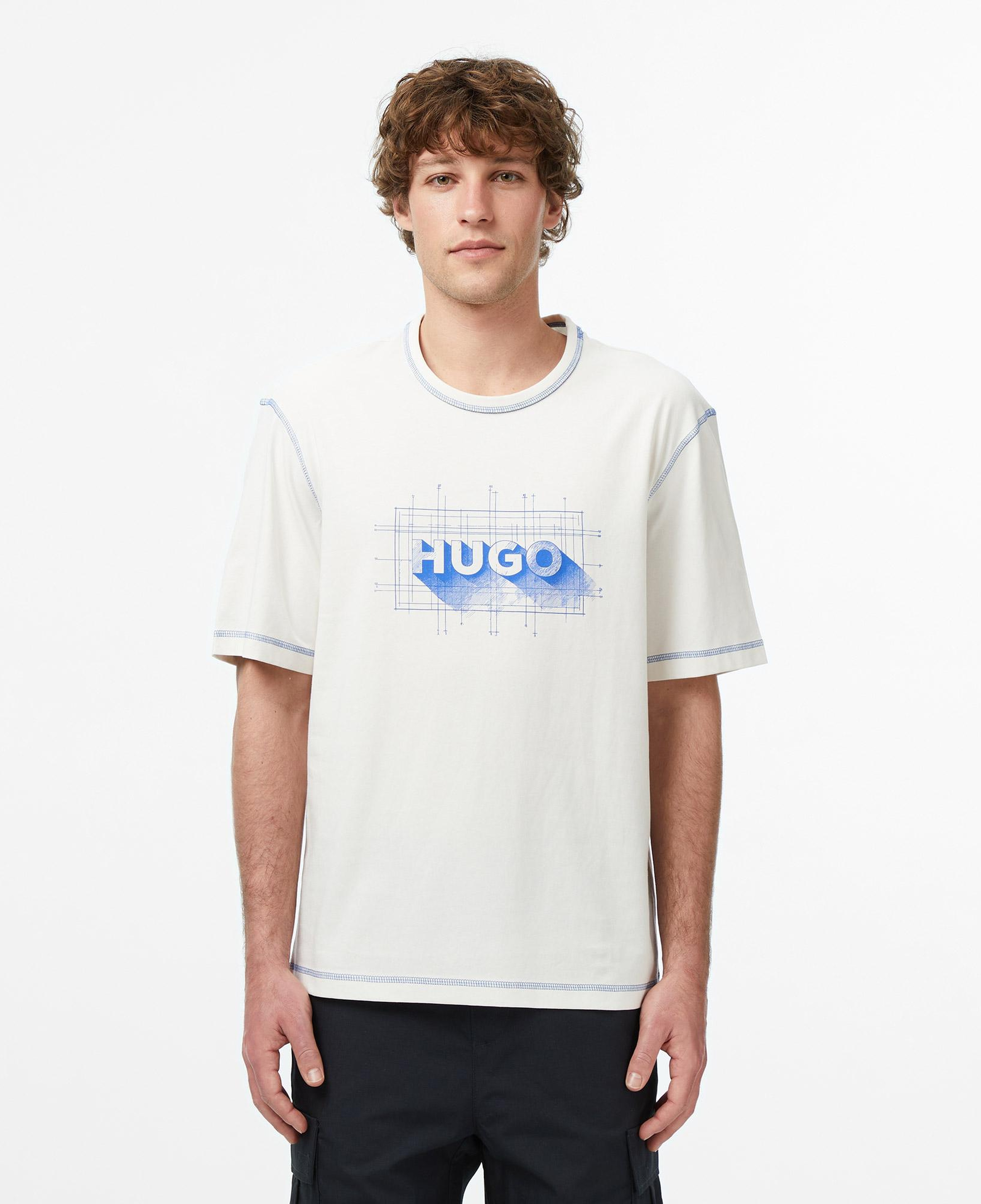 Hugo Nothal Erkek Beyaz T-Shirt