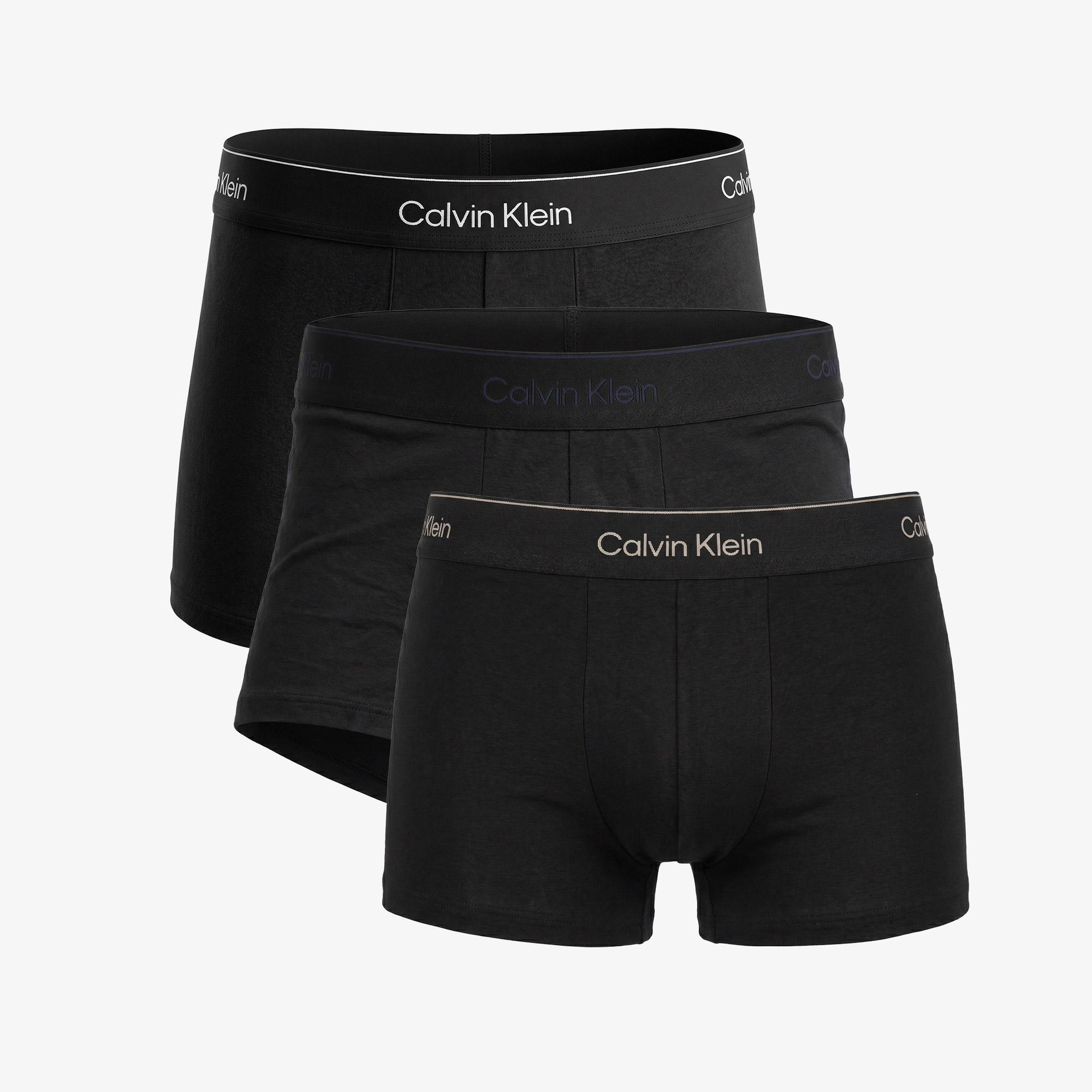 Calvin Klein Icon Cotton Stretch Erkek Siyah 3'lü Boxer Seti