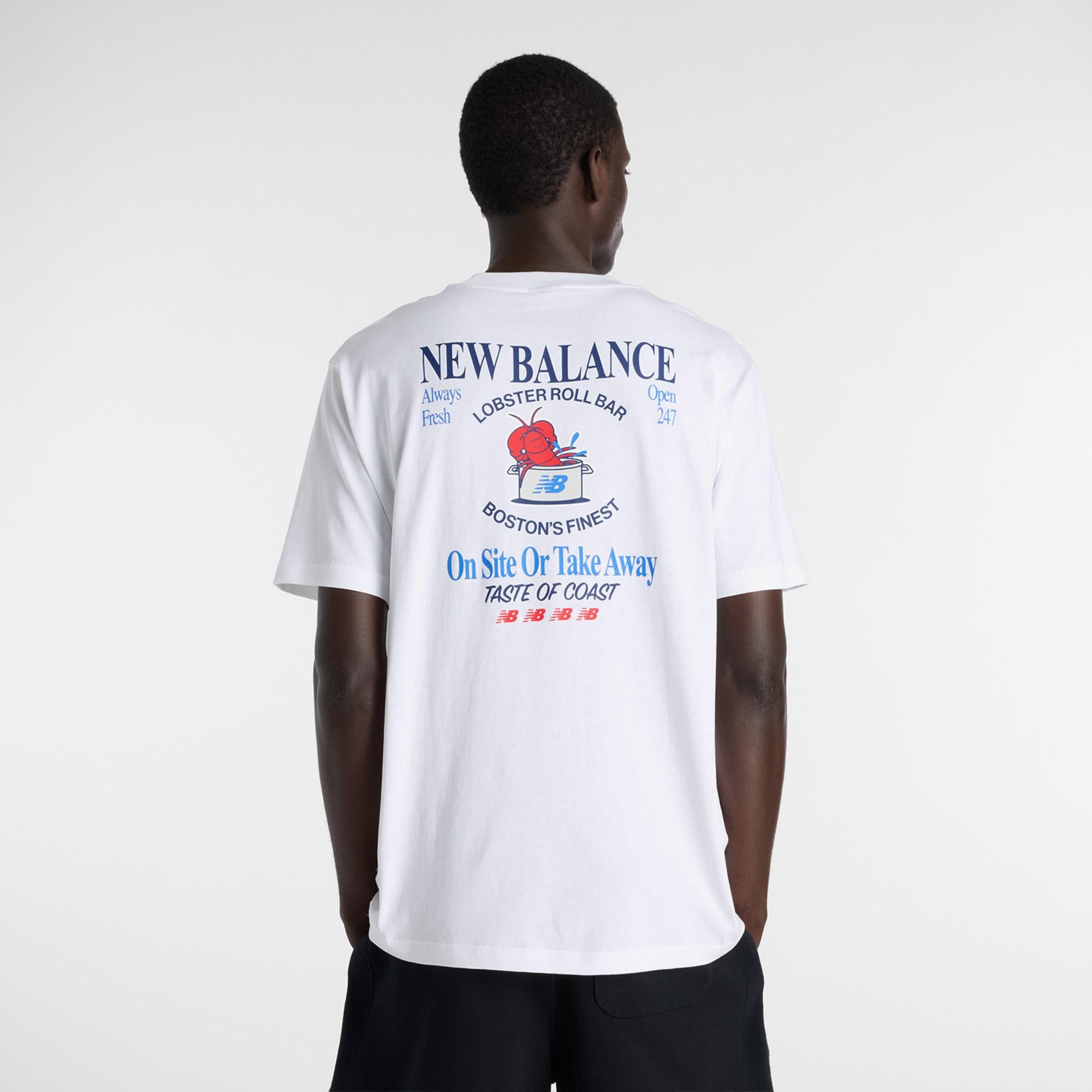 New Balance Lobster Roll Erkek Beyaz T-Shirt