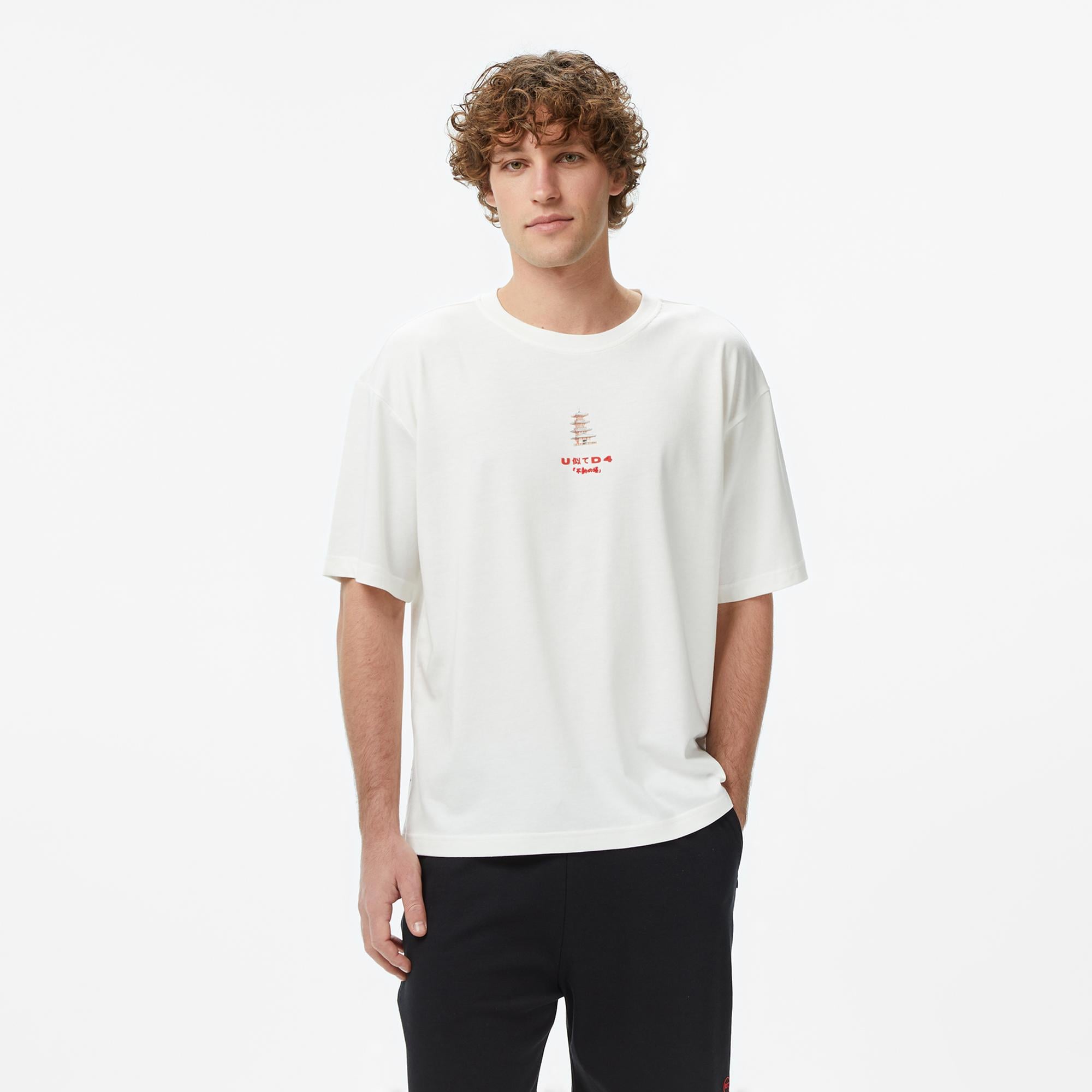 UNITED4 Regular Fit Erkek Bej T-Shirt