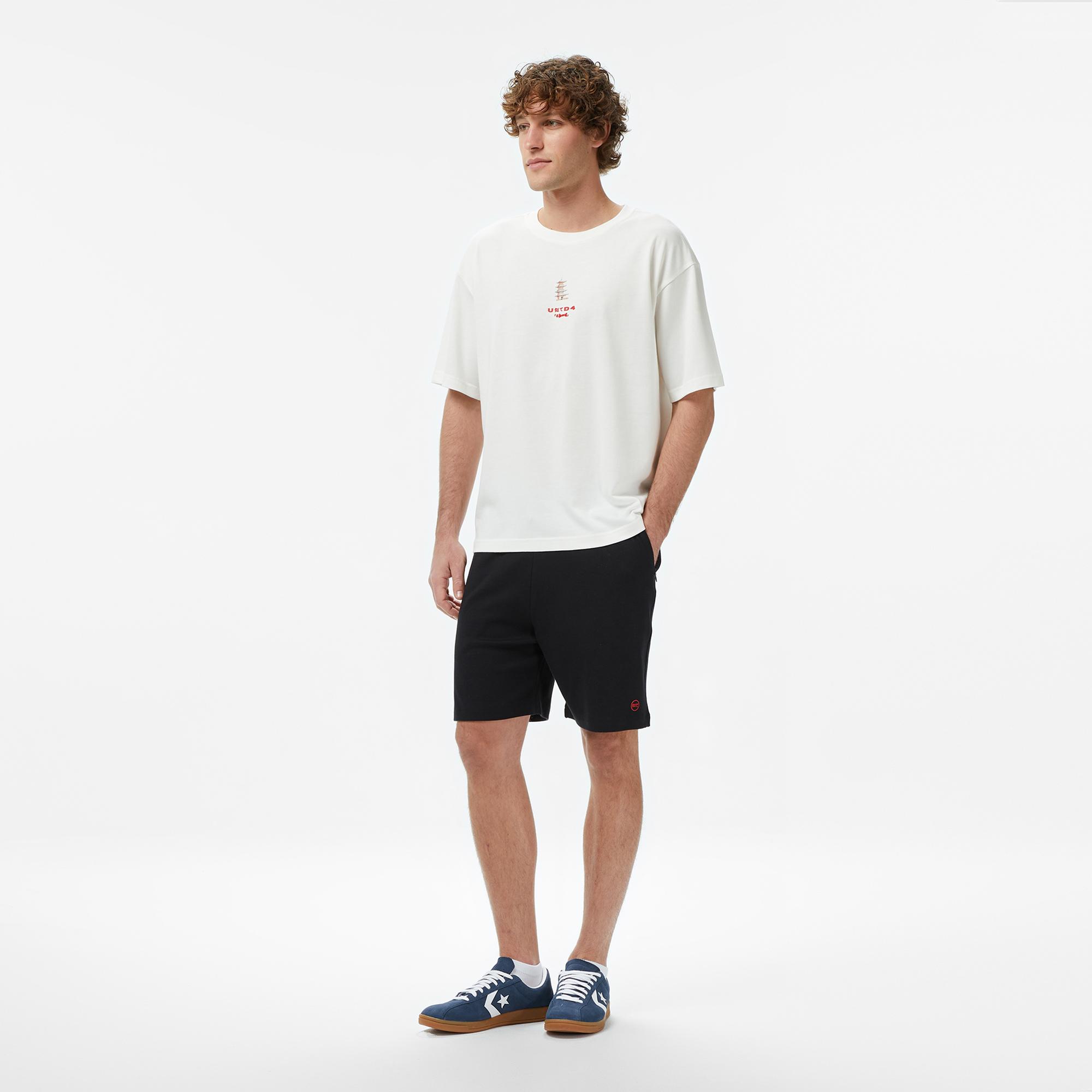 UNITED4 Regular Fit Erkek Bej T-Shirt