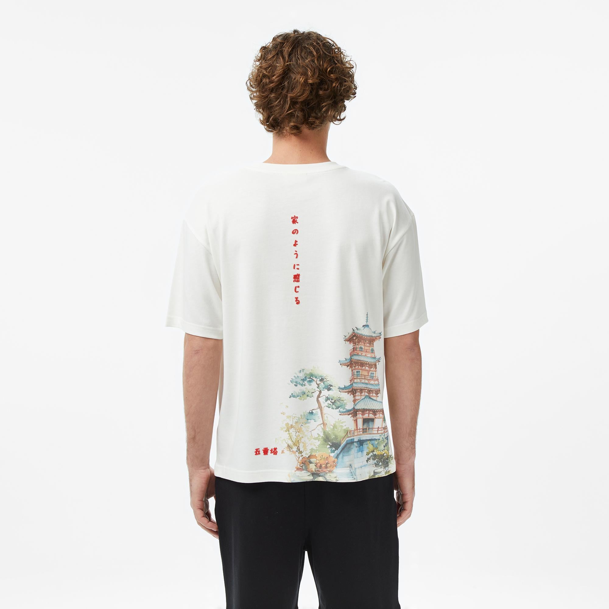 UNITED4 Regular Fit Erkek Bej T-Shirt
