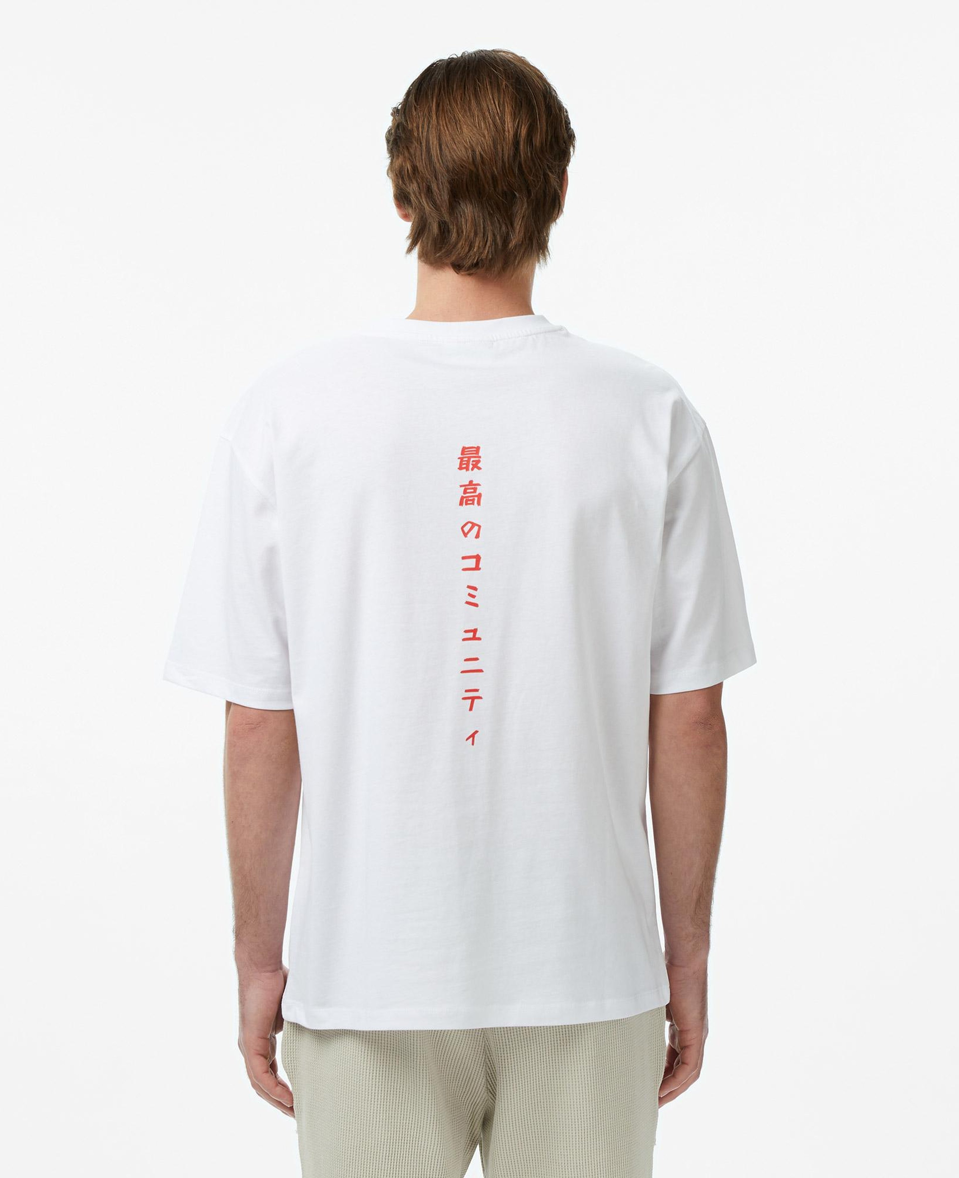 UNITED4 Regular Fit Erkek Beyaz T-Shirt