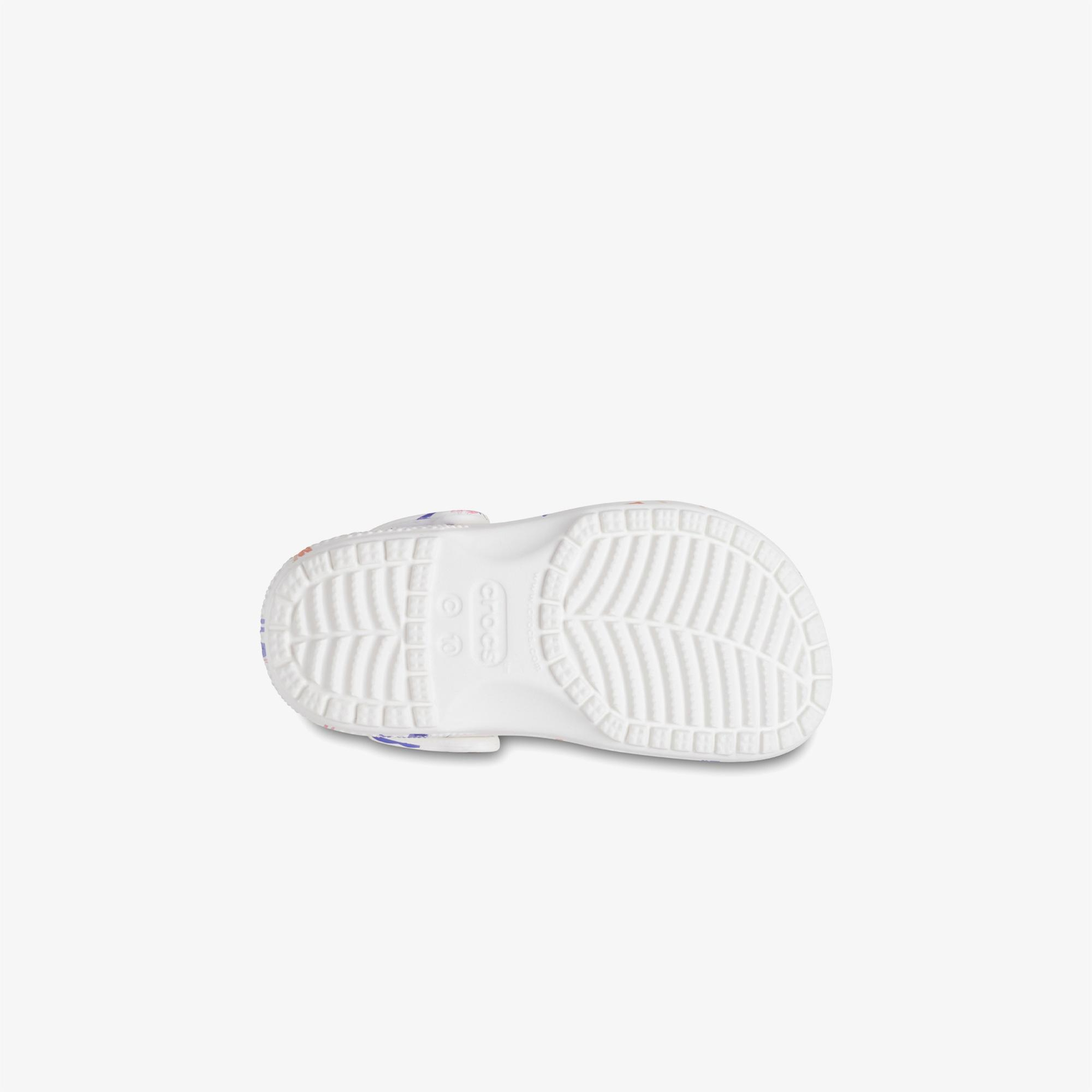 Crocs Classic Character Print T Bebek Beyaz Terlik