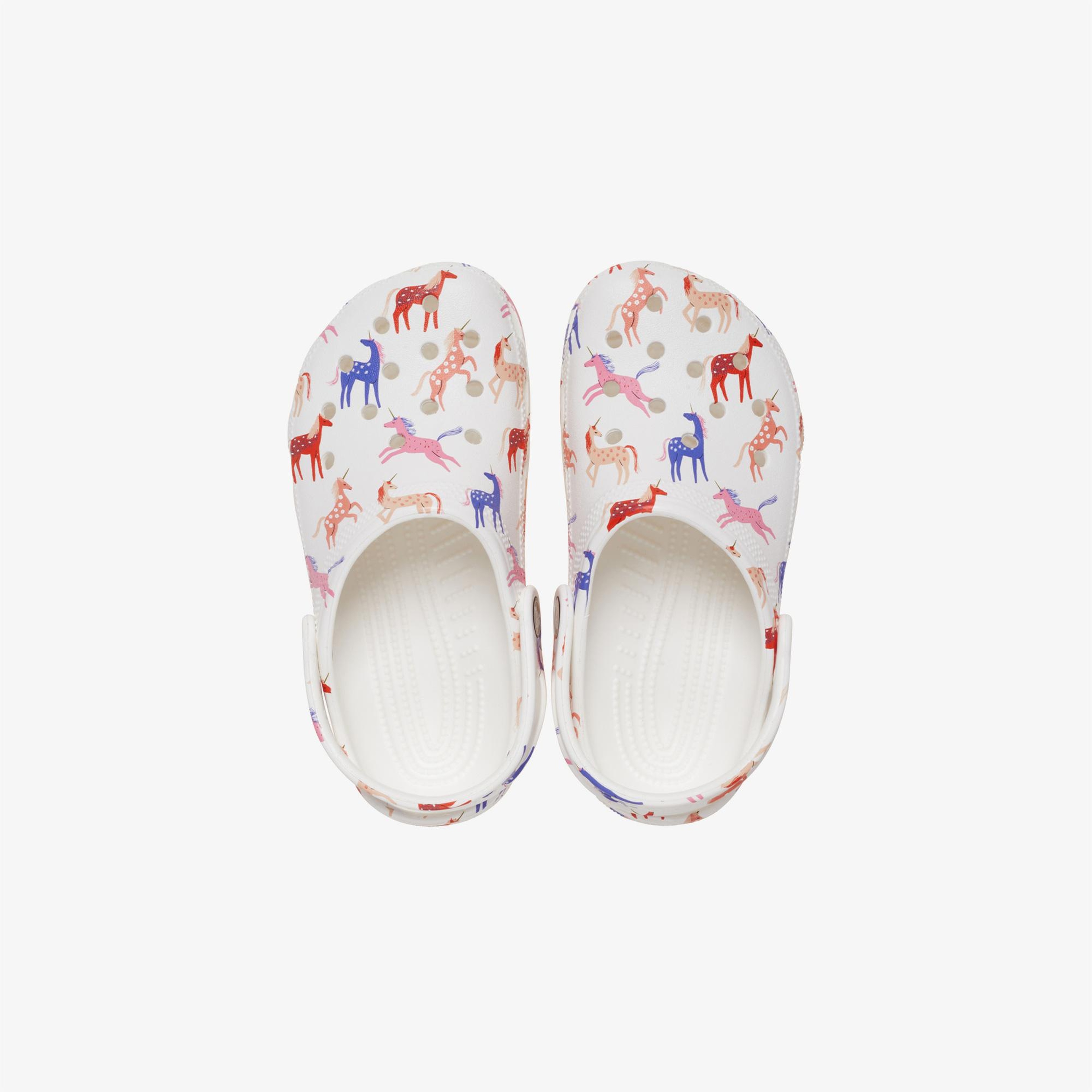 Crocs Classic Character Print T Bebek Beyaz Terlik